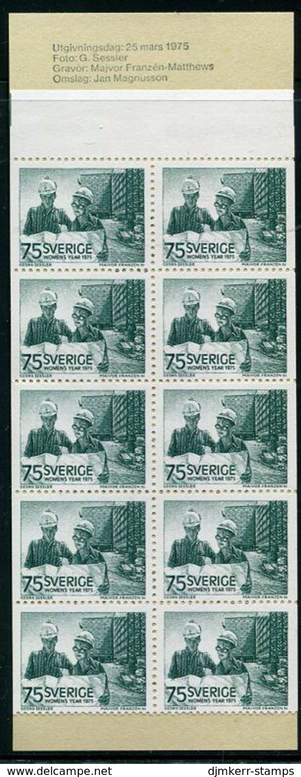 SWEDEN 1975 Women's Year Booklet MNH / **.  Michel  892 MH - 1951-80