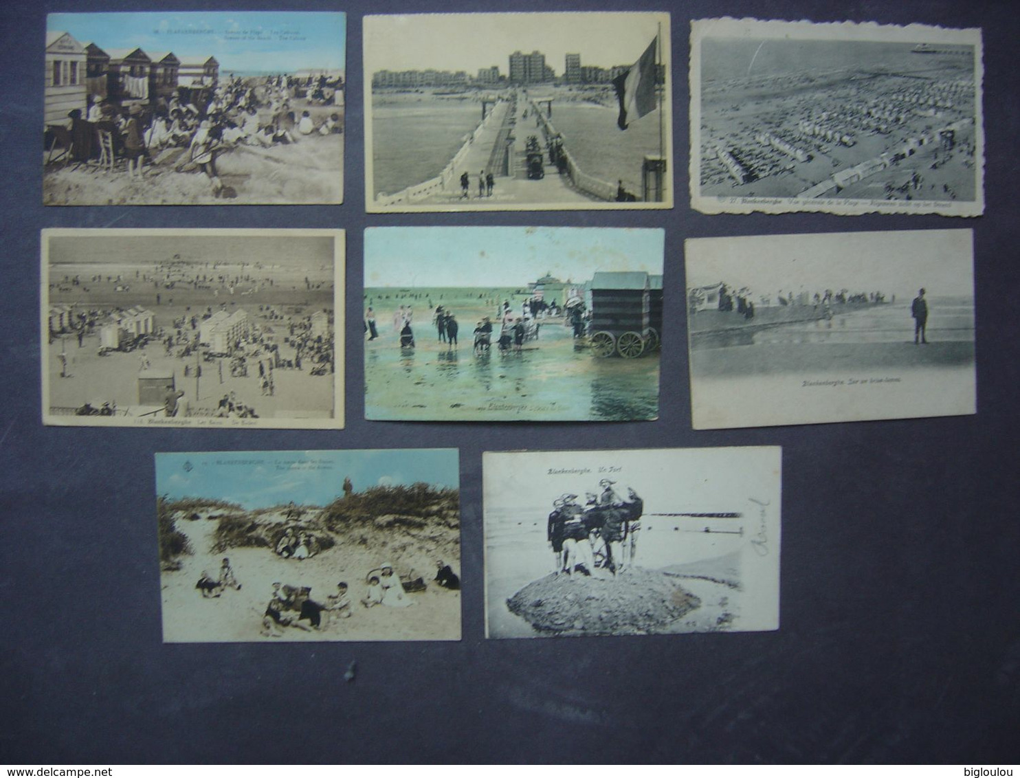 Blankenberge - Lot De 8 Cartes Anciennes - Plages - Jeux De Plage - Blankenberge