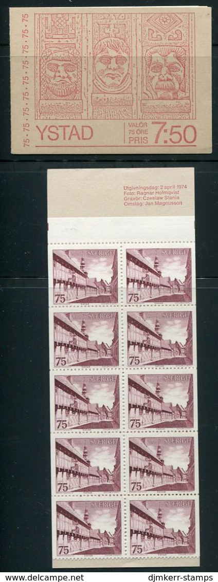 SWEDEN 1974 Ystad. Booklet MNH / **.  Michel 845 MH - 1951-80