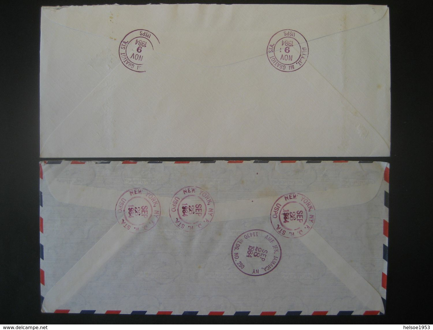 Vereinigte Staaten 1981/84- Reco-Geschäftsbrief Mit Freistempel - Marcofilia