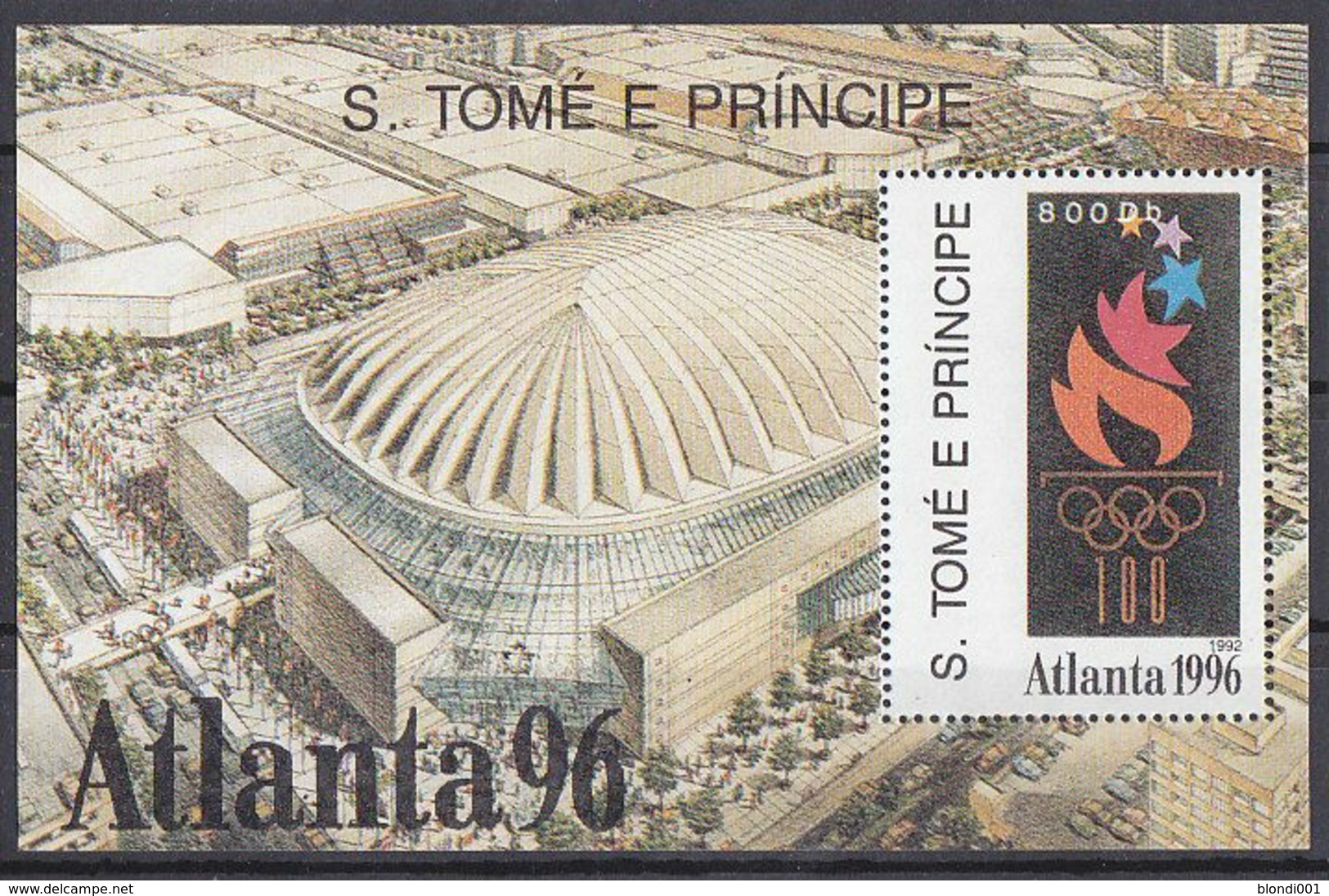 Olympics 1996 - Torch - SAO TOME - S/S MNH - Summer 1996: Atlanta