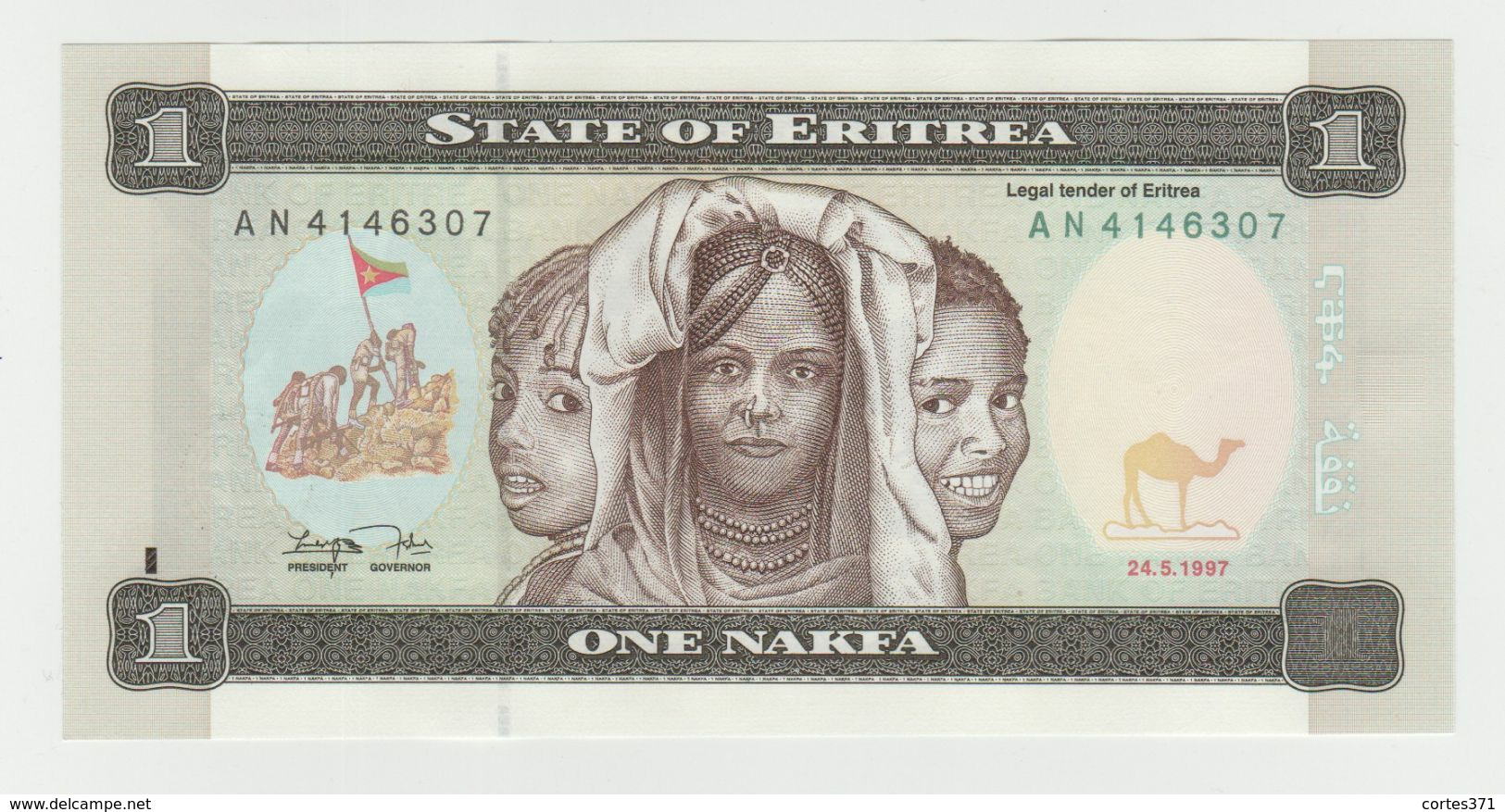 Eritrea 1 Nakfa 1997 P-1a UNC - Eritrea