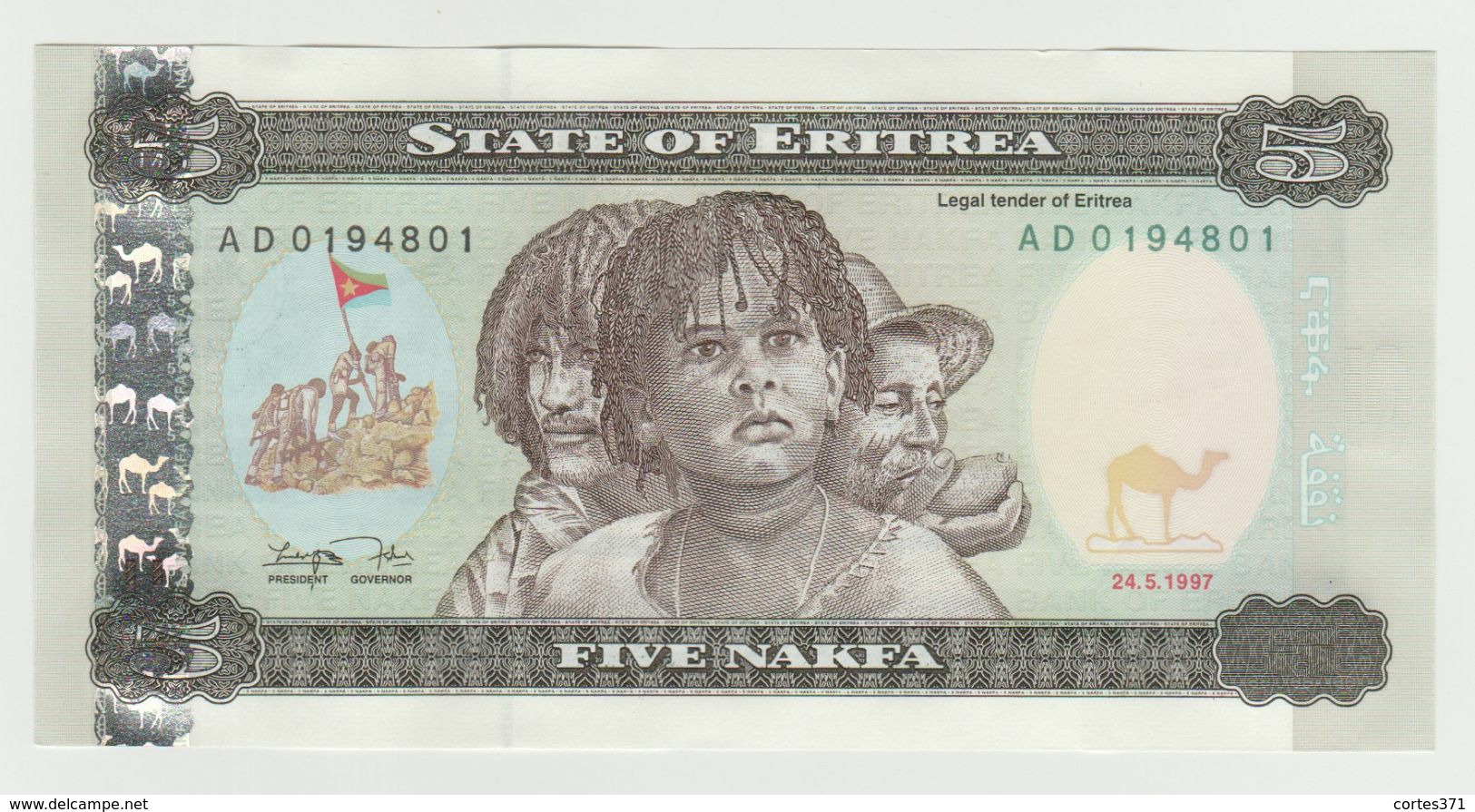 Eritrea 5 Nakfa 1997 P-2a UNC - Eritrea