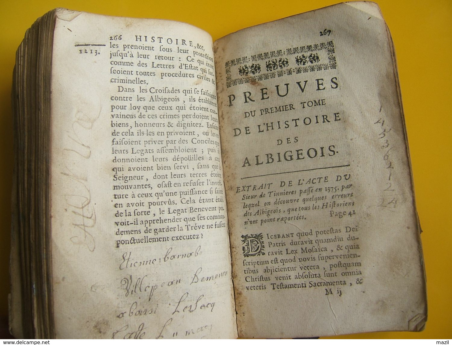 Jean Benoist  : Histoire des Albigeois     1690