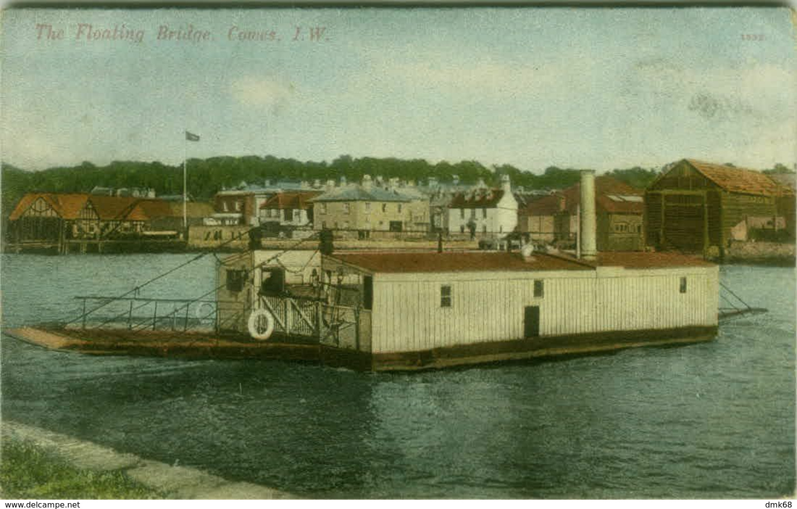 UK - THE FLOATING BRUDGE - COWES - ISLE OF WIGHT - MAILED TO ITALY 1909 (BG9934) - Cowes