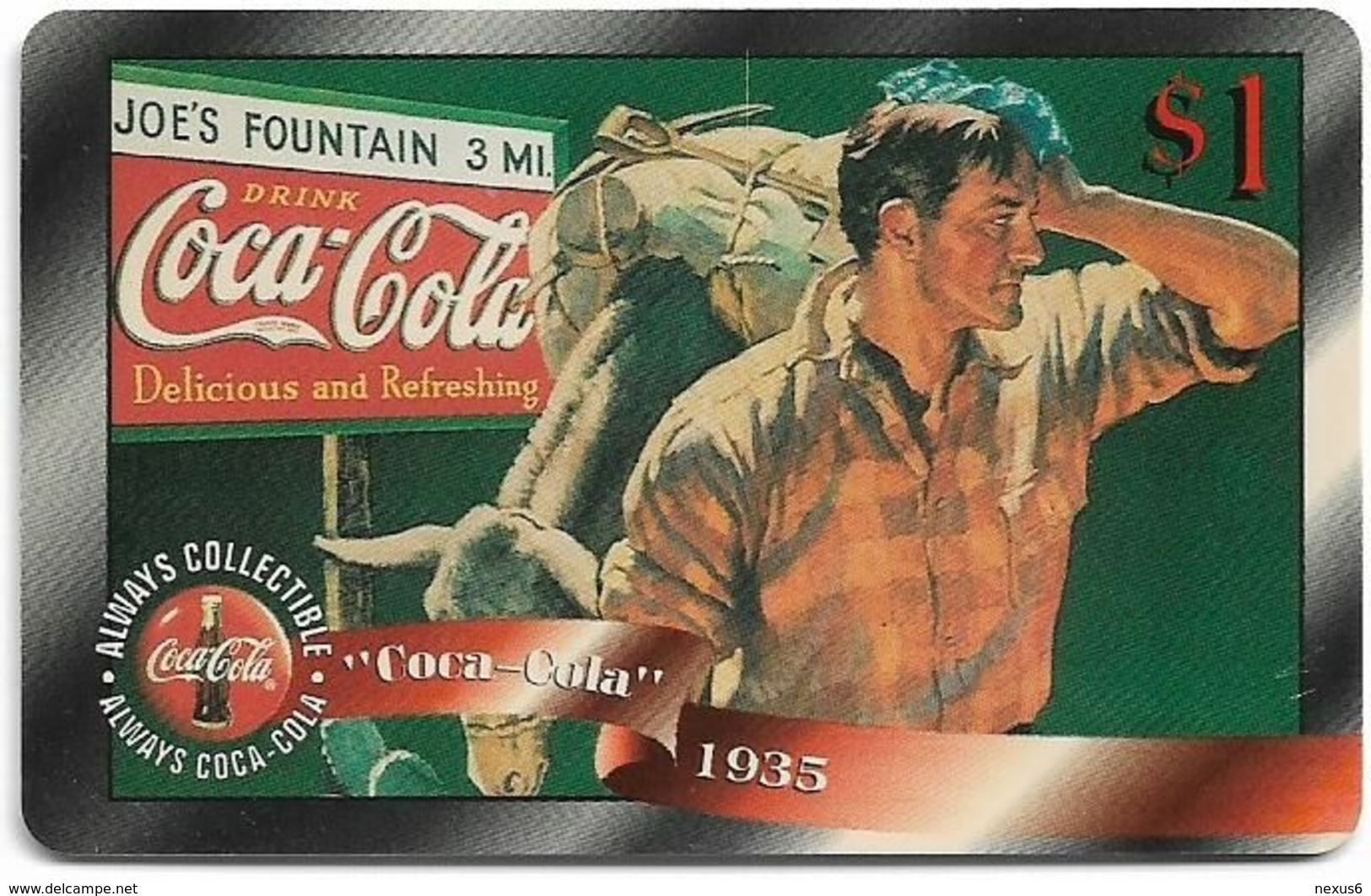 USA - Sprint - Coca Cola Score Board SBI - SBI-699 - Coca Cola #29, Remote Mem. 1$, 04.1996, Mint - Sprint