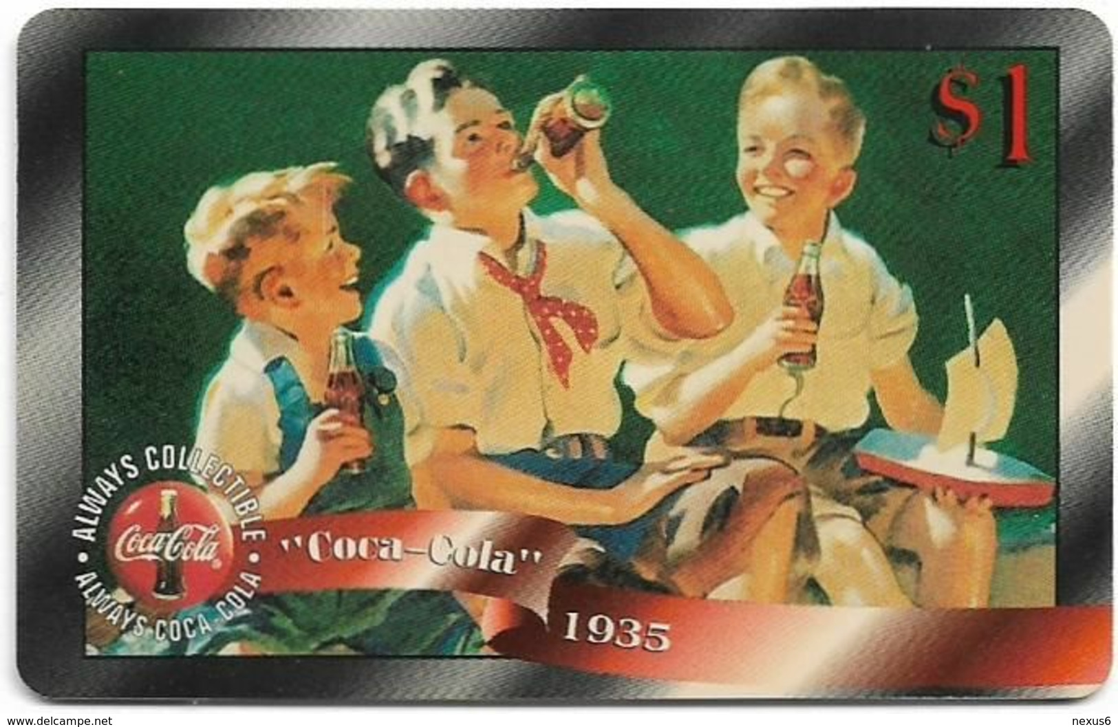 USA - Sprint - Coca Cola Score Board SBI - SBI-700 - Coca Cola #30, Remote Mem. 1$, 04.1996, Mint - Sprint