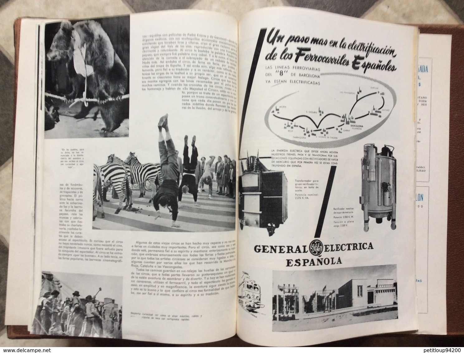 REVUE  CIRQUE  No 67  Réseau National des Chemins de Fer Espagnoles RENFE  Trenes Circo  ESPAGNE  Annee 1965y