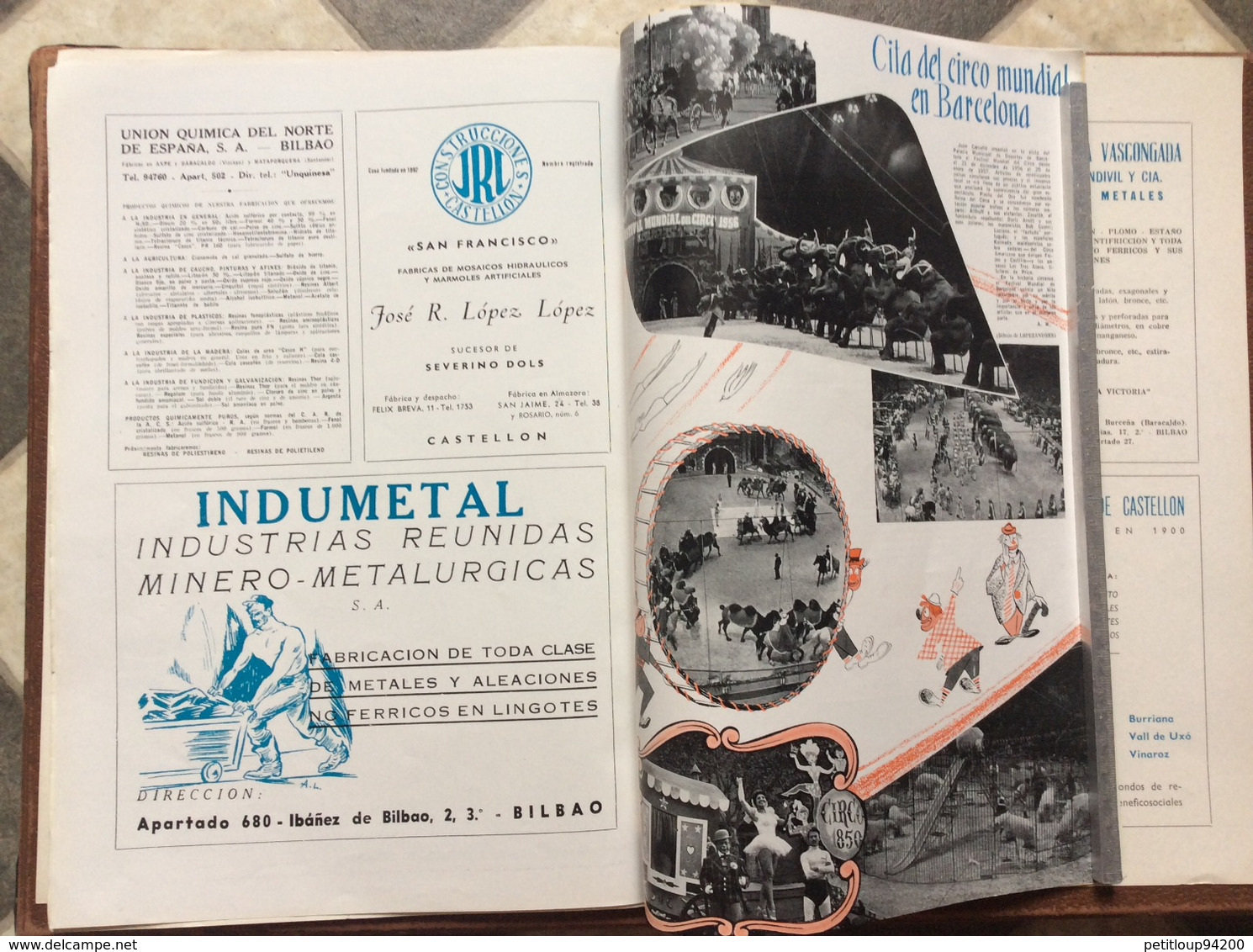 REVUE  CIRQUE  No 67  Réseau National des Chemins de Fer Espagnoles RENFE  Trenes Circo  ESPAGNE  Annee 1965y