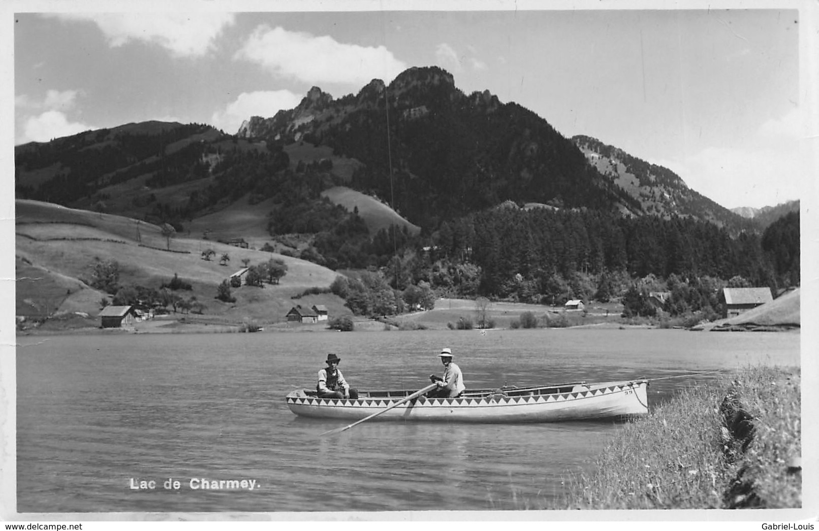 Lac De Charmey - Barrage De Montsalvens - Barque - Animée - Charmey