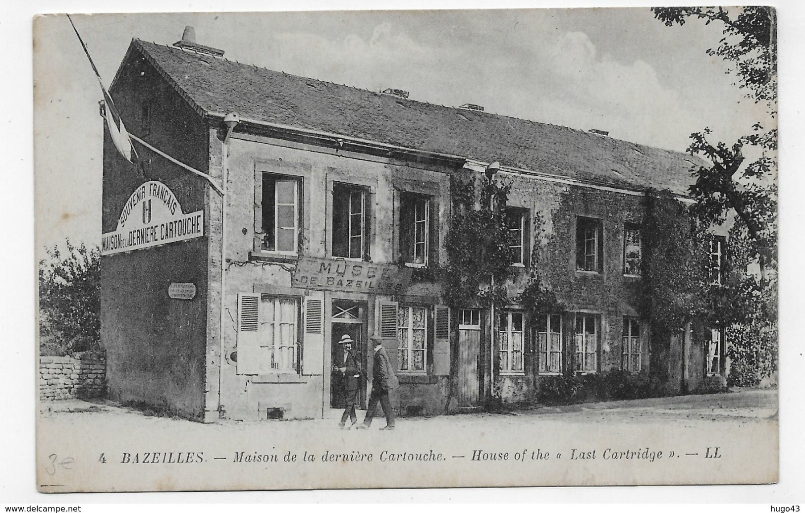 BAZEILLES - N° 4 - MAISON DE LA DERNIERE CARTOUCHE AVEC PERSONNAGES - CPA NON VOYAGEE - Sonstige & Ohne Zuordnung