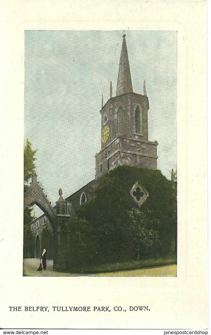 COLOURED POSTCARD - THE BELFRY - TULLYMORE PARK  - CO.DOWN - Down