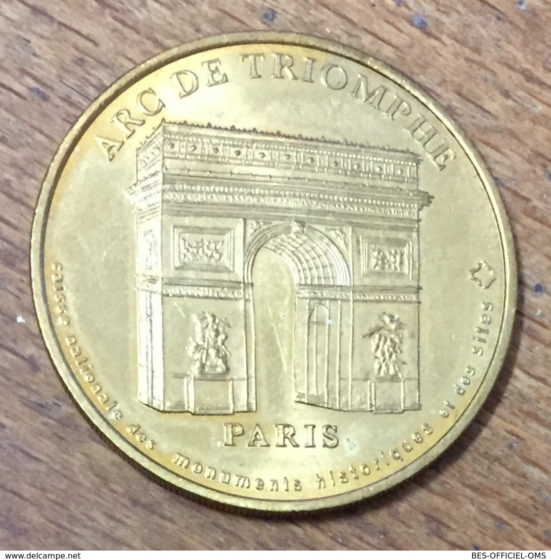 75008 PARIS ARC DE TRIOMPHE MDP 2004 MÉDAILLE SOUVENIR MONNAIE DE PARIS JETON TOURISTIQUE MEDALS COINS TOKENS - 2004