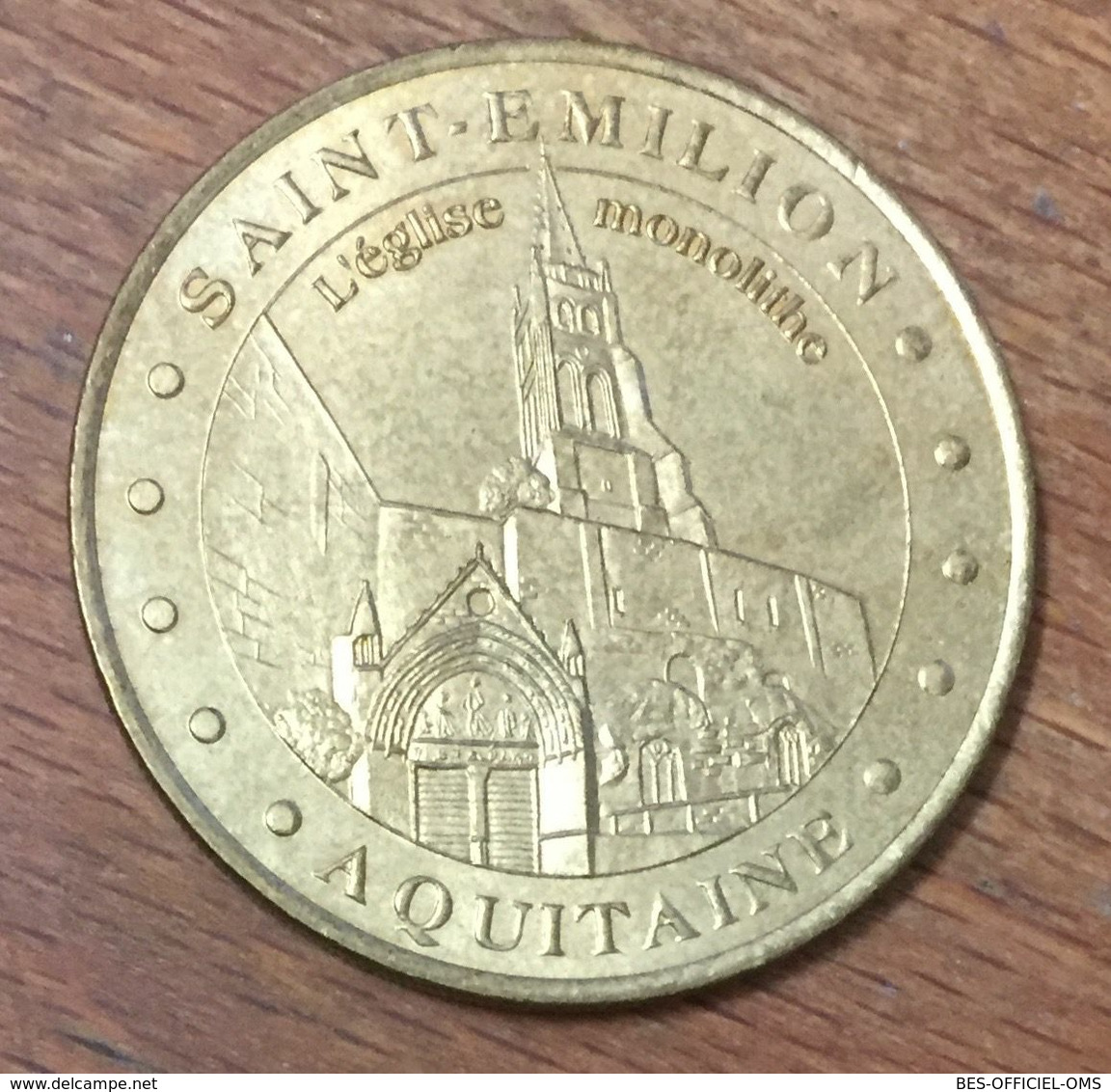 33 SAINT-ÉMILION L'ÉGLISE MDP 2002 MÉDAILLE SOUVENIR MONNAIE DE PARIS JETON TOURISTIQUE MEDALS COINS TOKENS - 2002