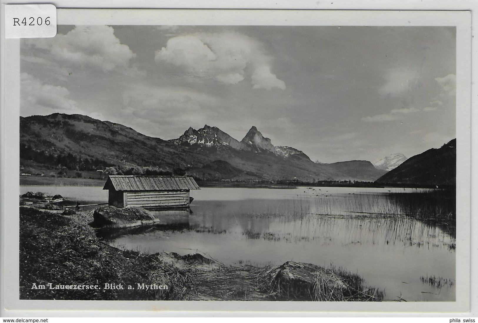 Am Lauerzersee - Blick A. Mythen Bootshaus - Lauerz