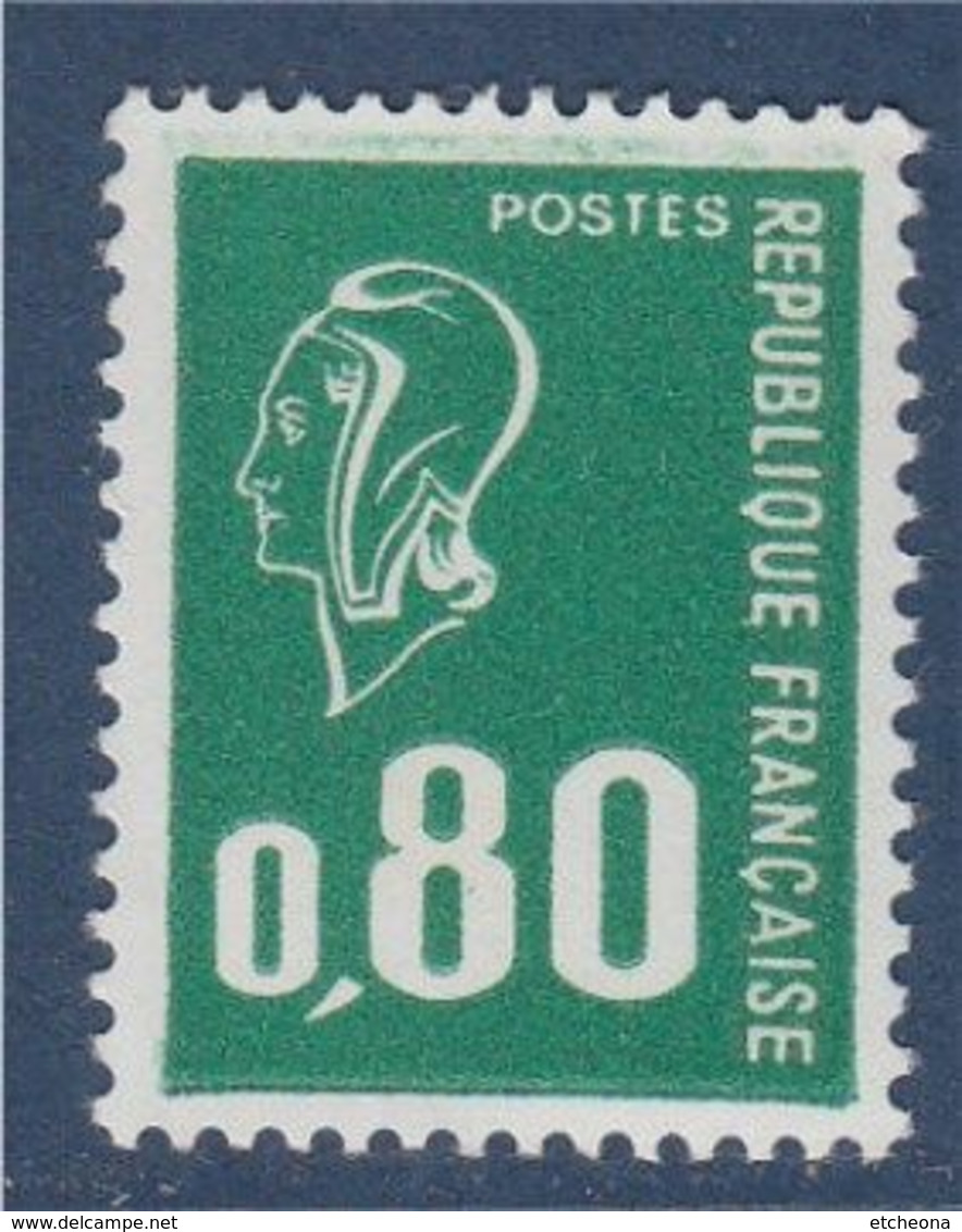 Marianne De Béquet Typographiée 80c Vert Sans Phosphore N°1891b - 1971-1976 Marianne (Béquet)