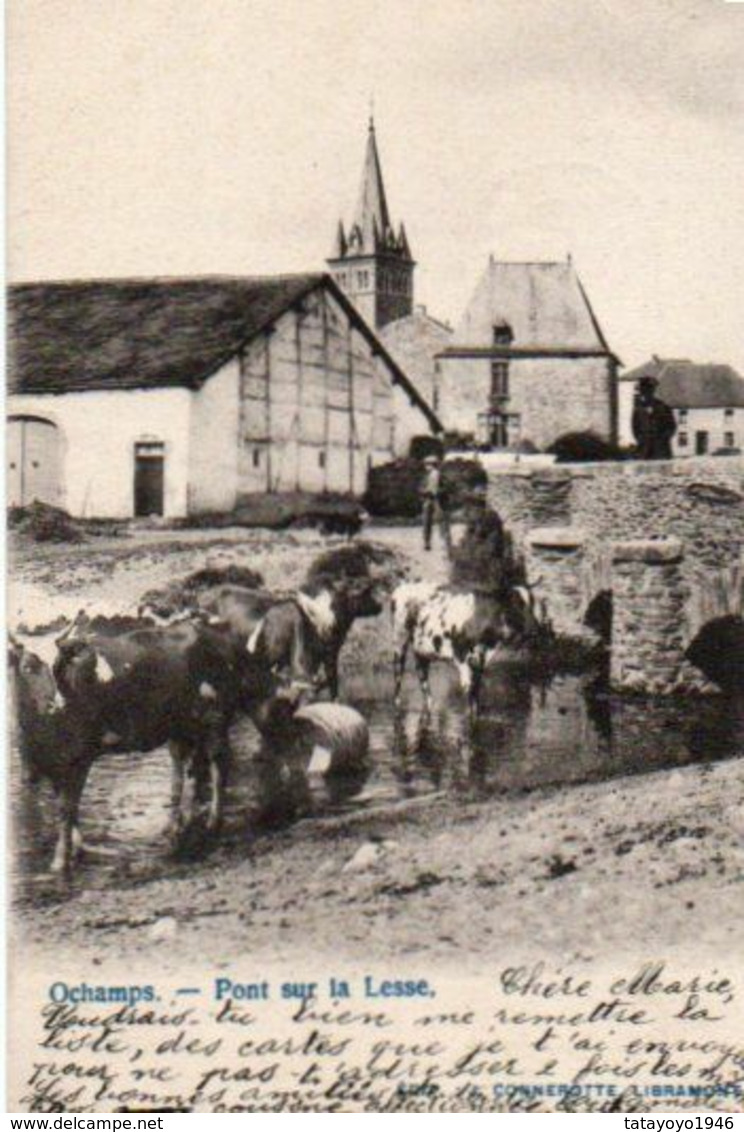 Ochamps  Pont Sur La Lesse Cachet Relais De 1903 - Libin