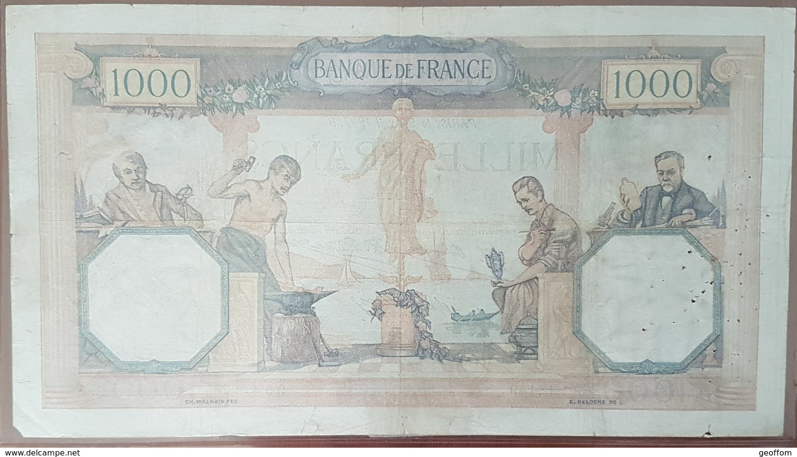 Billet De 1000 Francs CÉRÈS Et MERCURE 9 Avril 1927 FRANCE U.149 - 1 000 F 1927-1940 ''Cérès Et Mercure''