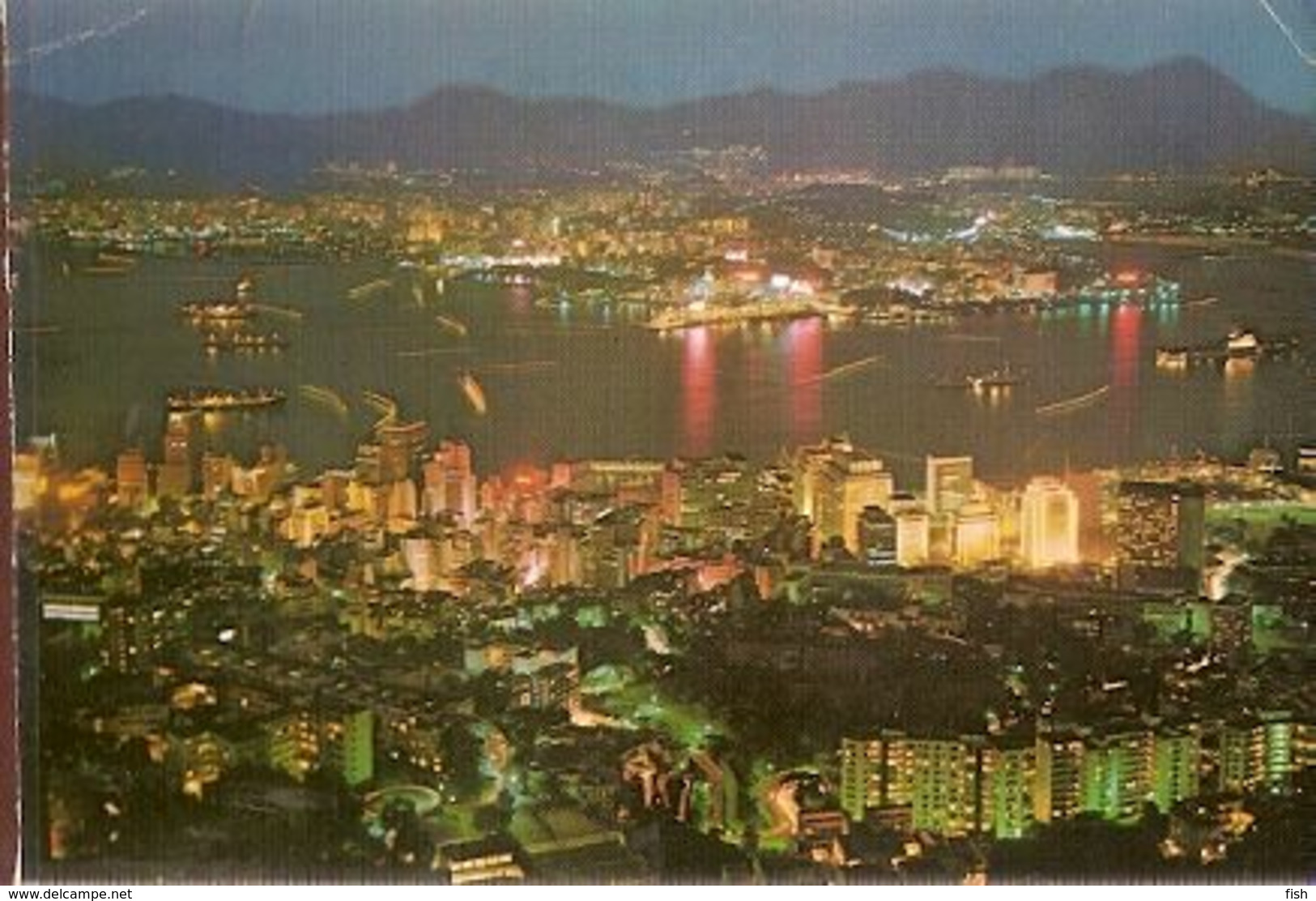 Hong Kong & Marcofilia, Hong Kong At Night, Kowloon To Stuttgart 1971 (320) - 1941-45 Japanse Bezetting