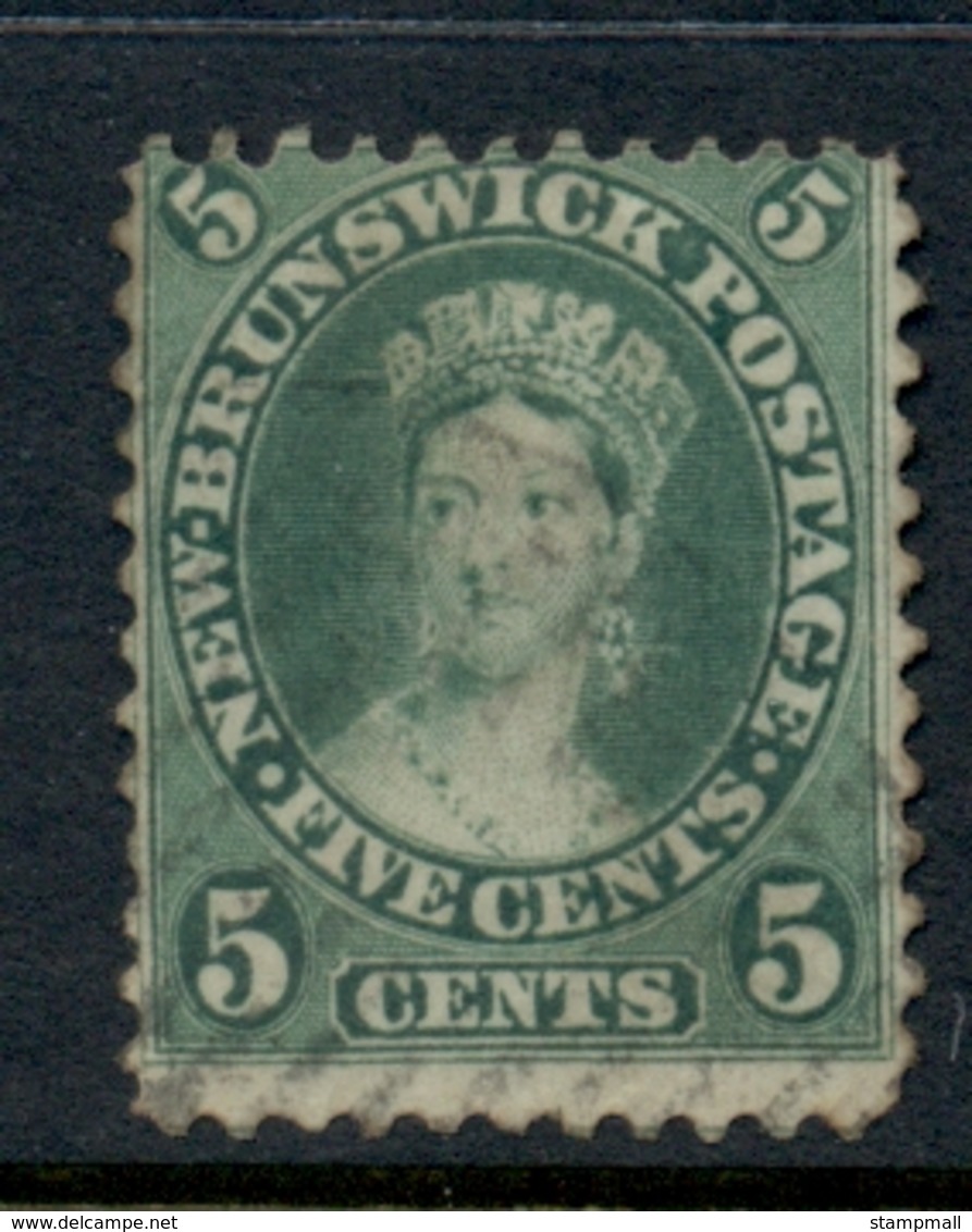 New Brunswick 1860-63 QV Portrait 5c FU - Gebraucht