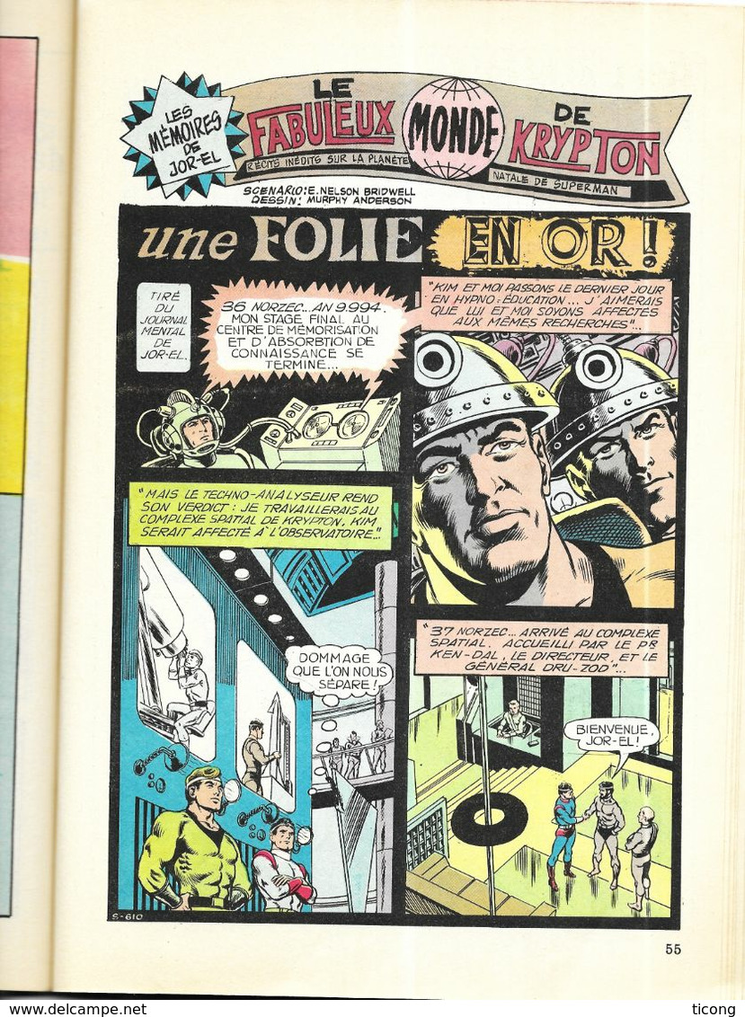 SUPERMAN GEANT NUMERO 2 EDITION SAGEDITION 1979 - SUPERBOY, BUGS BUNNY, KRYPTON, LA HONDA CB650, VOIR LES SCANNERS - Superman