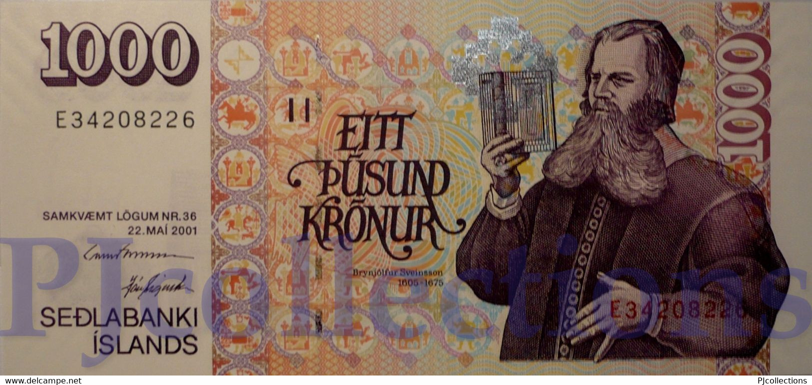 ICELAND 1000 KRONUR 2001 PICK 59 UNC - Iceland