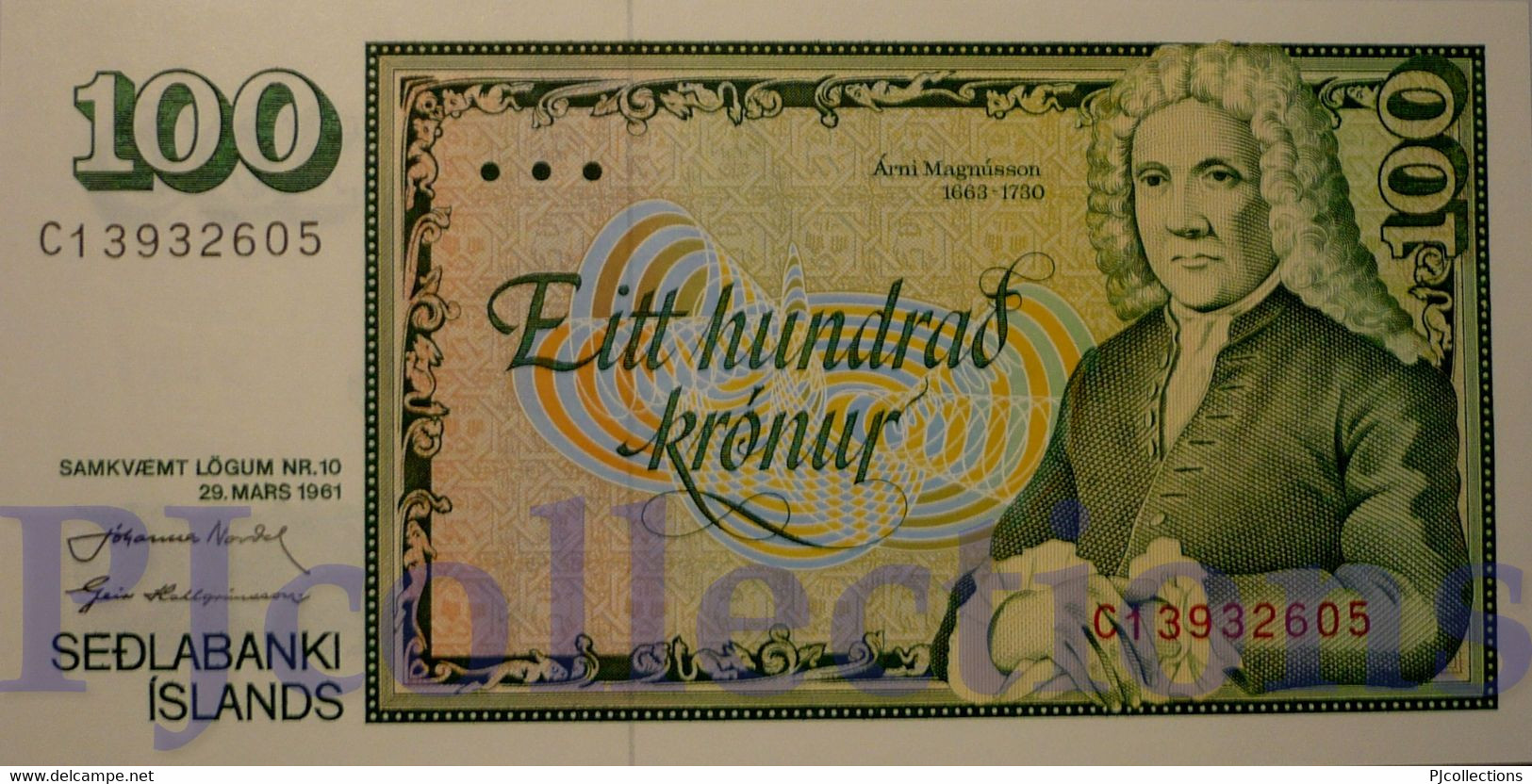 ICELAND 100 KRONUR 1981 PICK 50a UNC SIG. 49 - Iceland