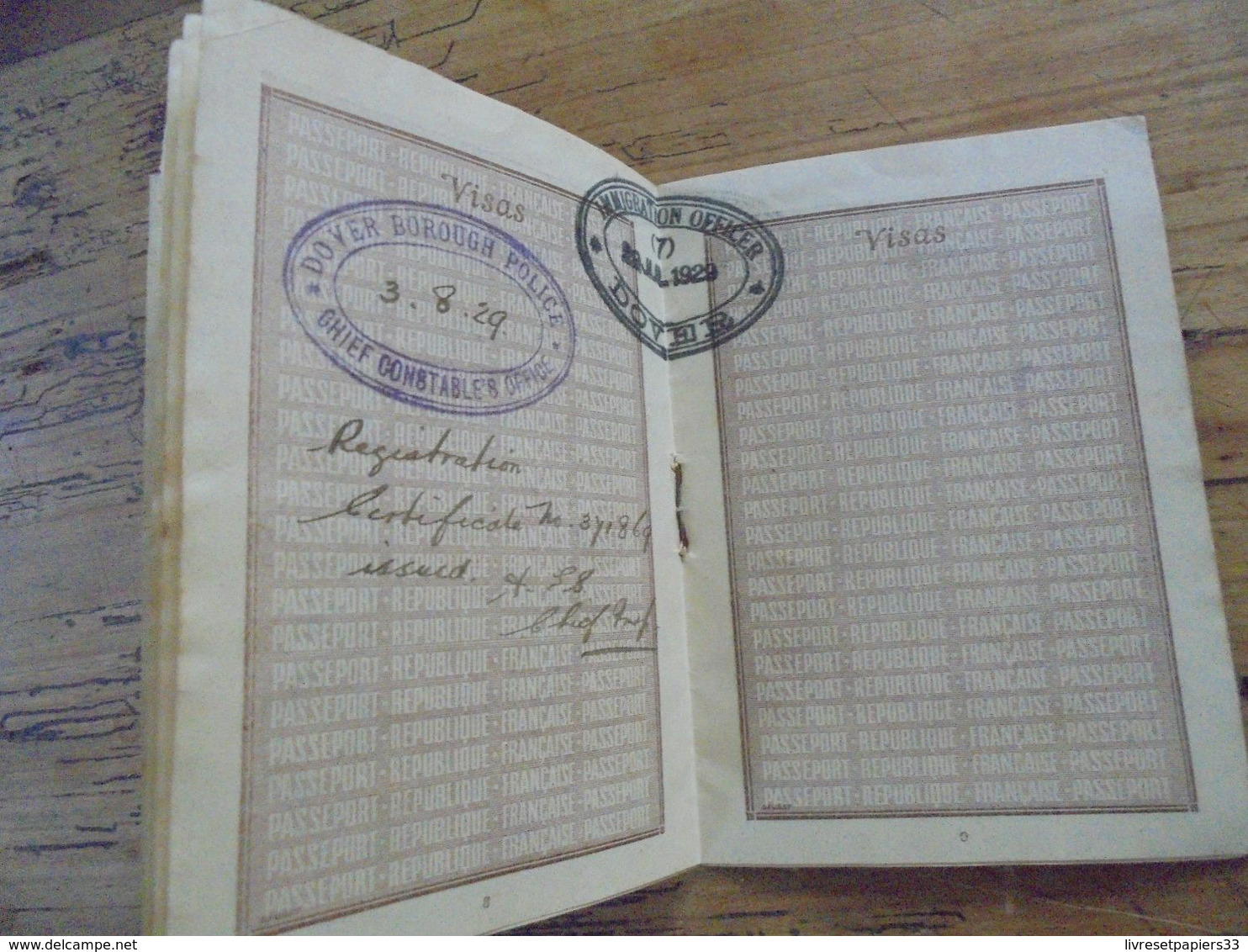 PASSEPORT A L'ETRANGER République Française 1929 André Ver Lot Et Garonne - Historical Documents