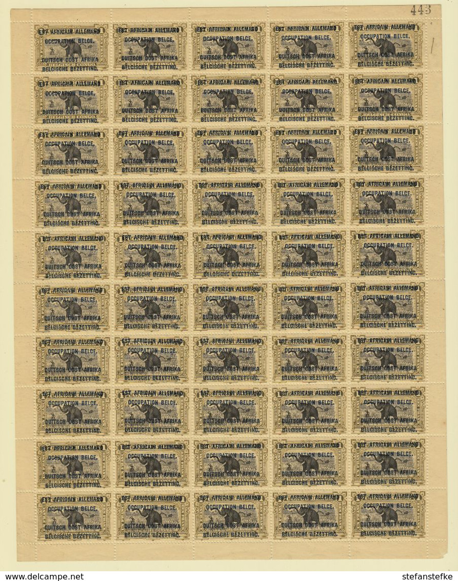 Ruanda - Urundi Ocb Nr :  34 Type B T14  ** MNH  (zie  Scan) II2A5 Surcharge L1(0) Enkele Tandjes Los - Fogli Completi