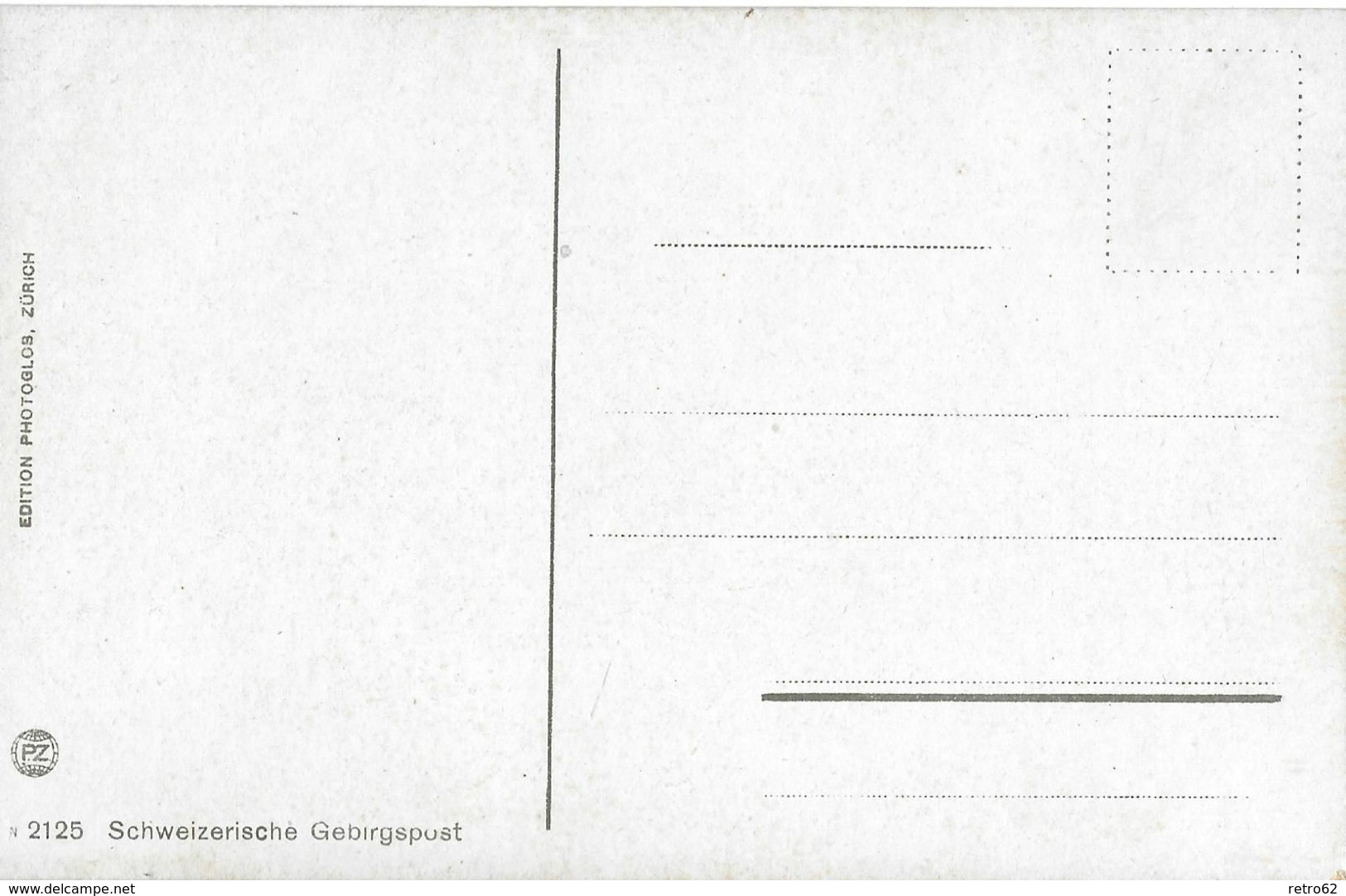 SCHWEIZERISCHE GEBIRGSPOST → 5-Spänner Postkutsche , Ca.1915 - Risch-Rotkreuz