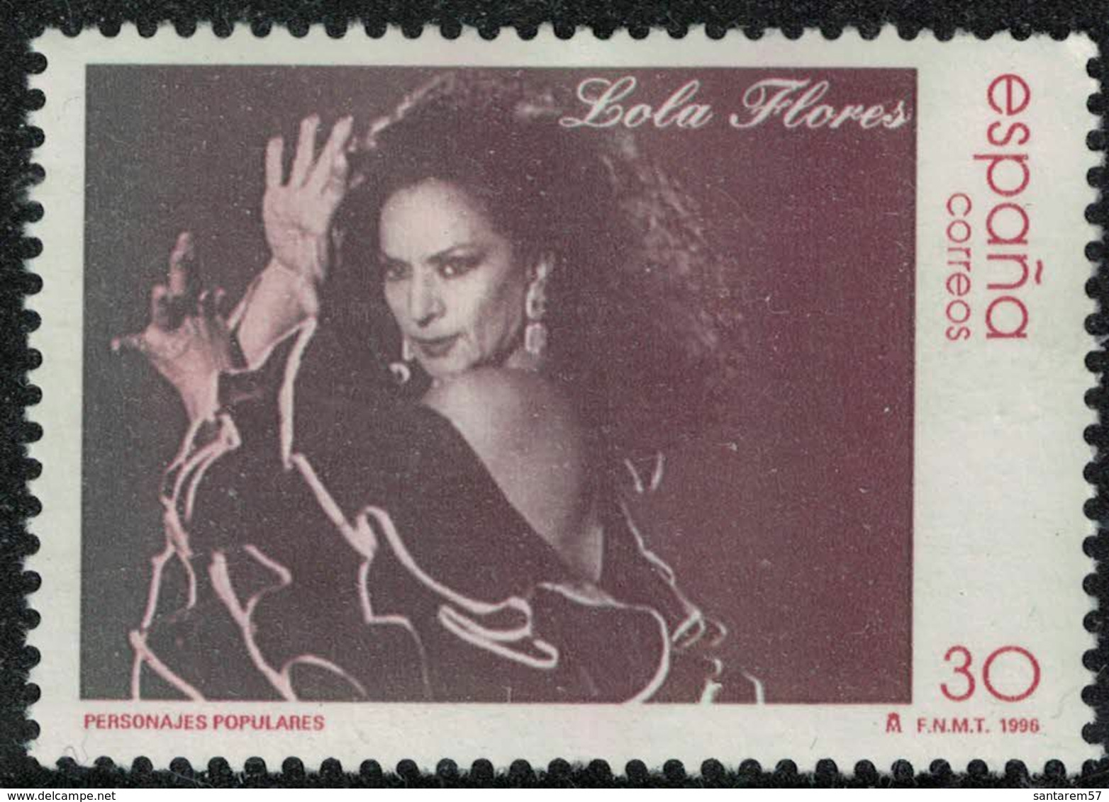 Espagne 1996 Used Lola Flores Chanteuse Danseuse Actrice - Ongebruikt
