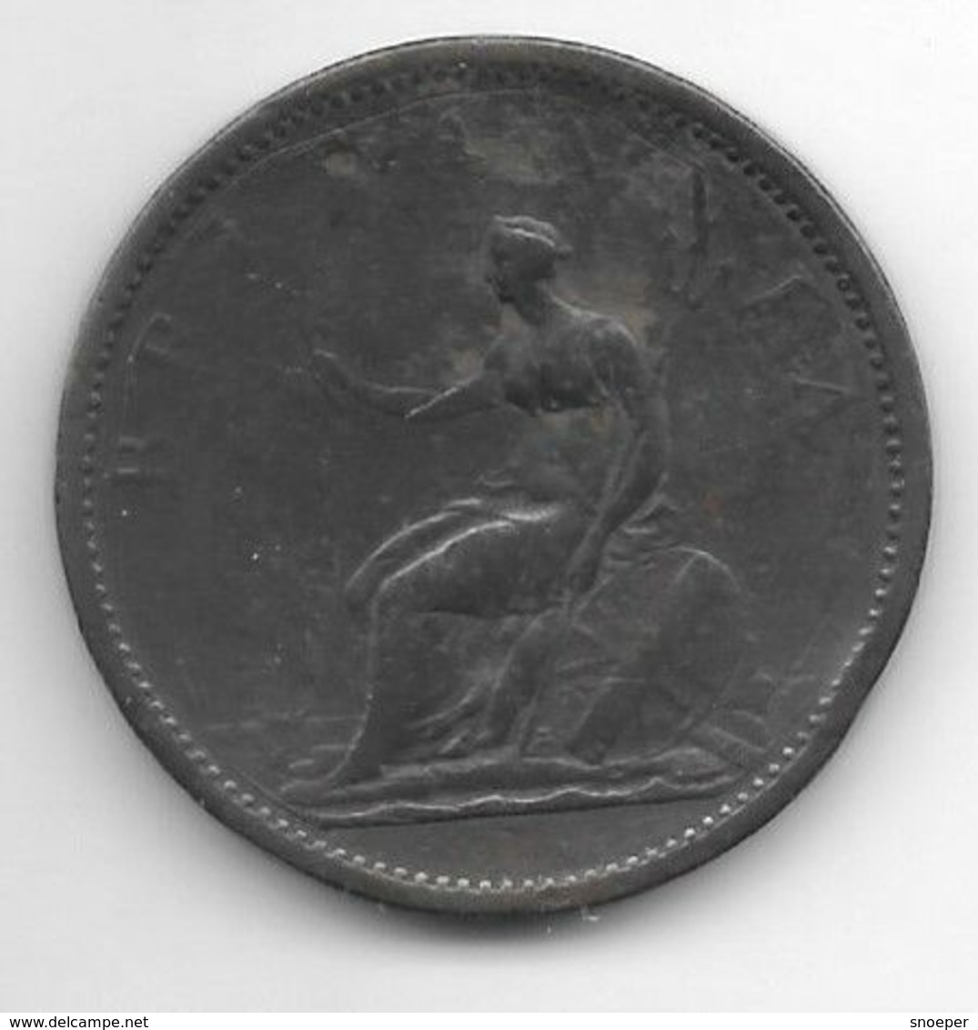 *great Britain 1 Penny 1806  Km 663    Fr+ - C. 1 Penny