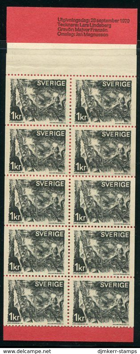 SWEDEN 1970  Miner Booklet, Red Cover MNH / **.  Michel 689 MH - 1951-80