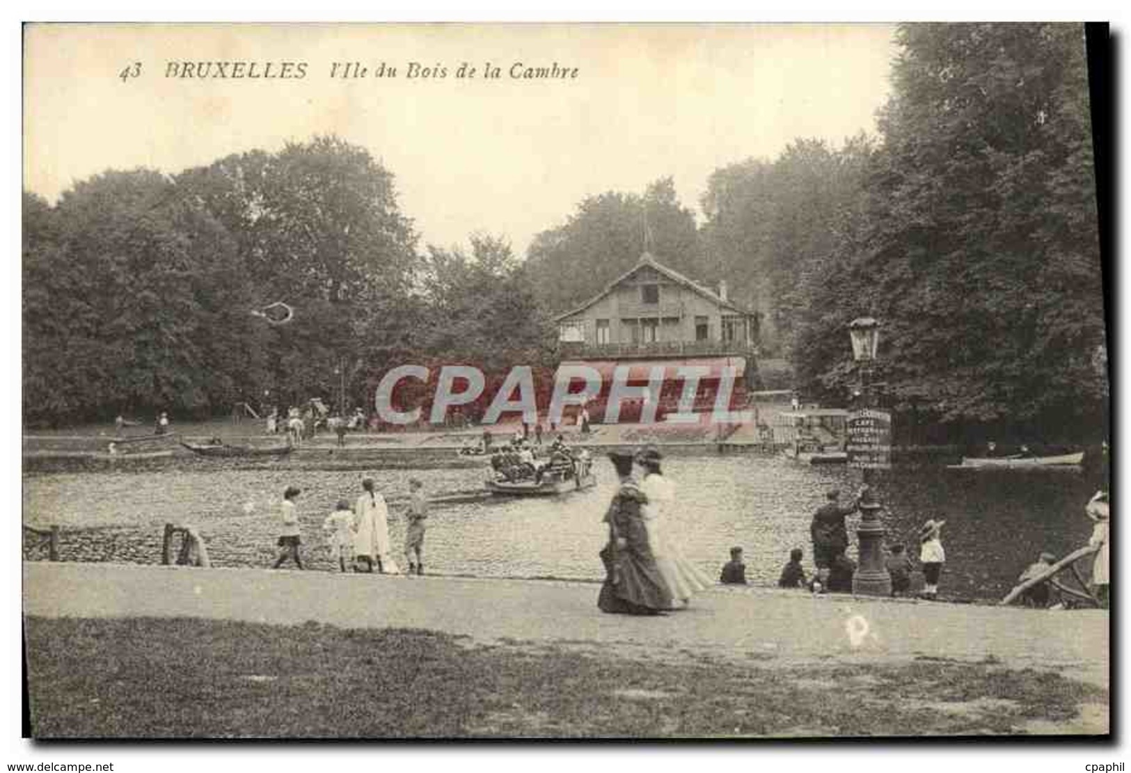 CPA Bruxelles L&#39ile Du Bois De La Cambre - Parks, Gärten