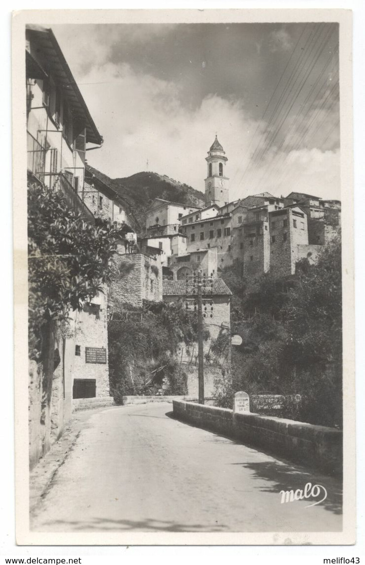 06/CPSM - Lucéram - Entrée Du Village - Lucéram