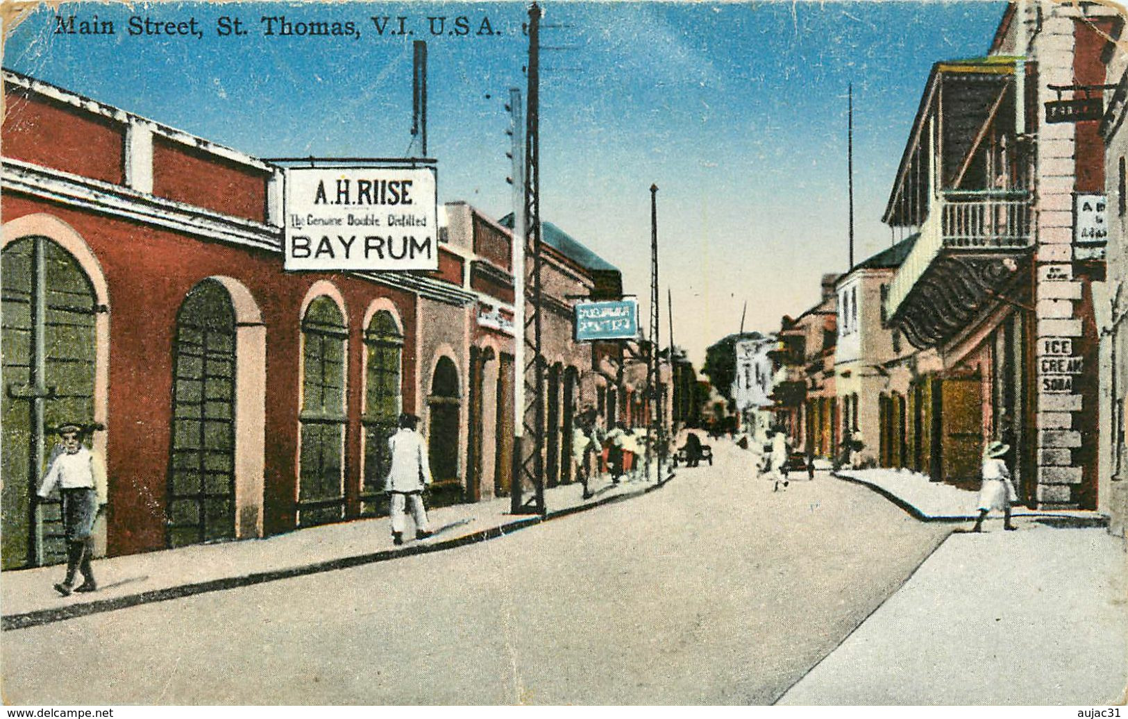 Antilles - Iles Vierges - Main Street - St Thomas - état - Virgin Islands, British