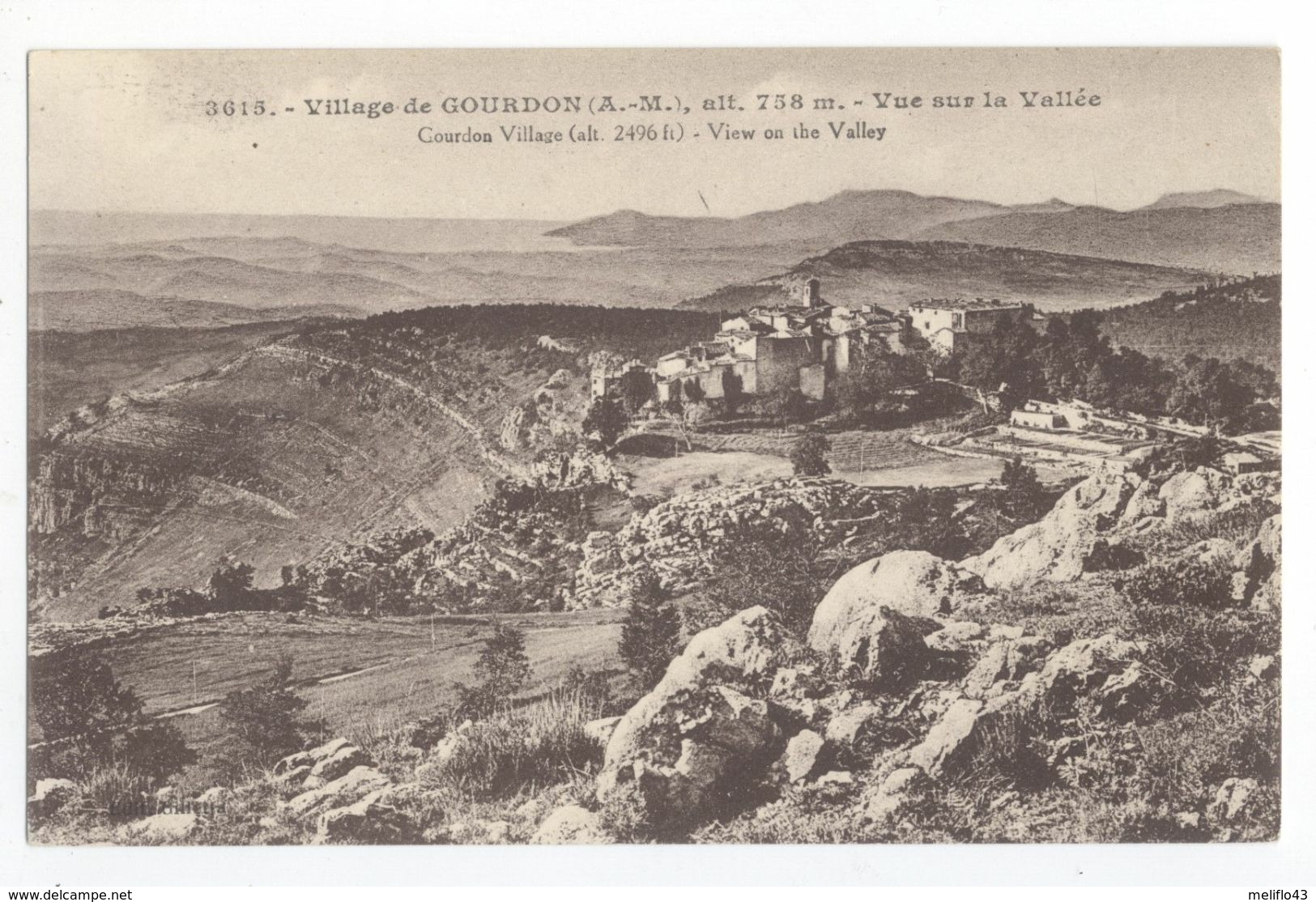 06/CPA - Gourdon - Vue Sur La Vallée - Gourdon