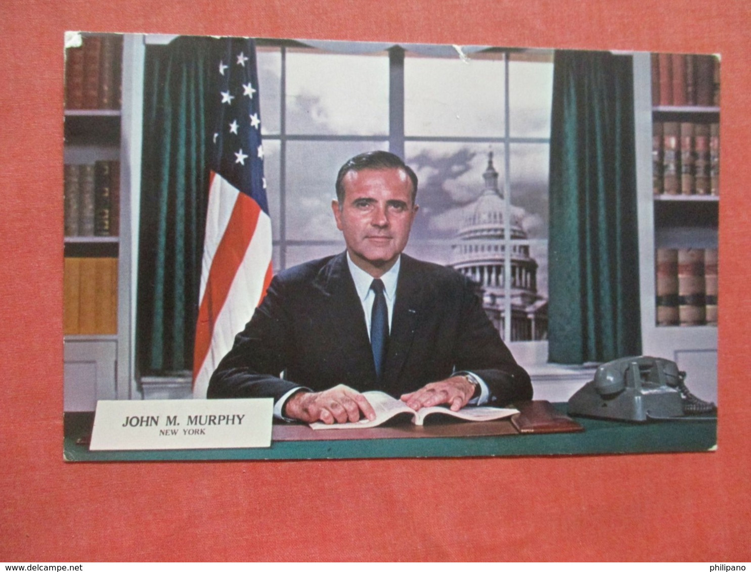Lets Re Elect Congressman John M Murphy   Staten Island 1966 Cancel      Ref 4320 - Staten Island