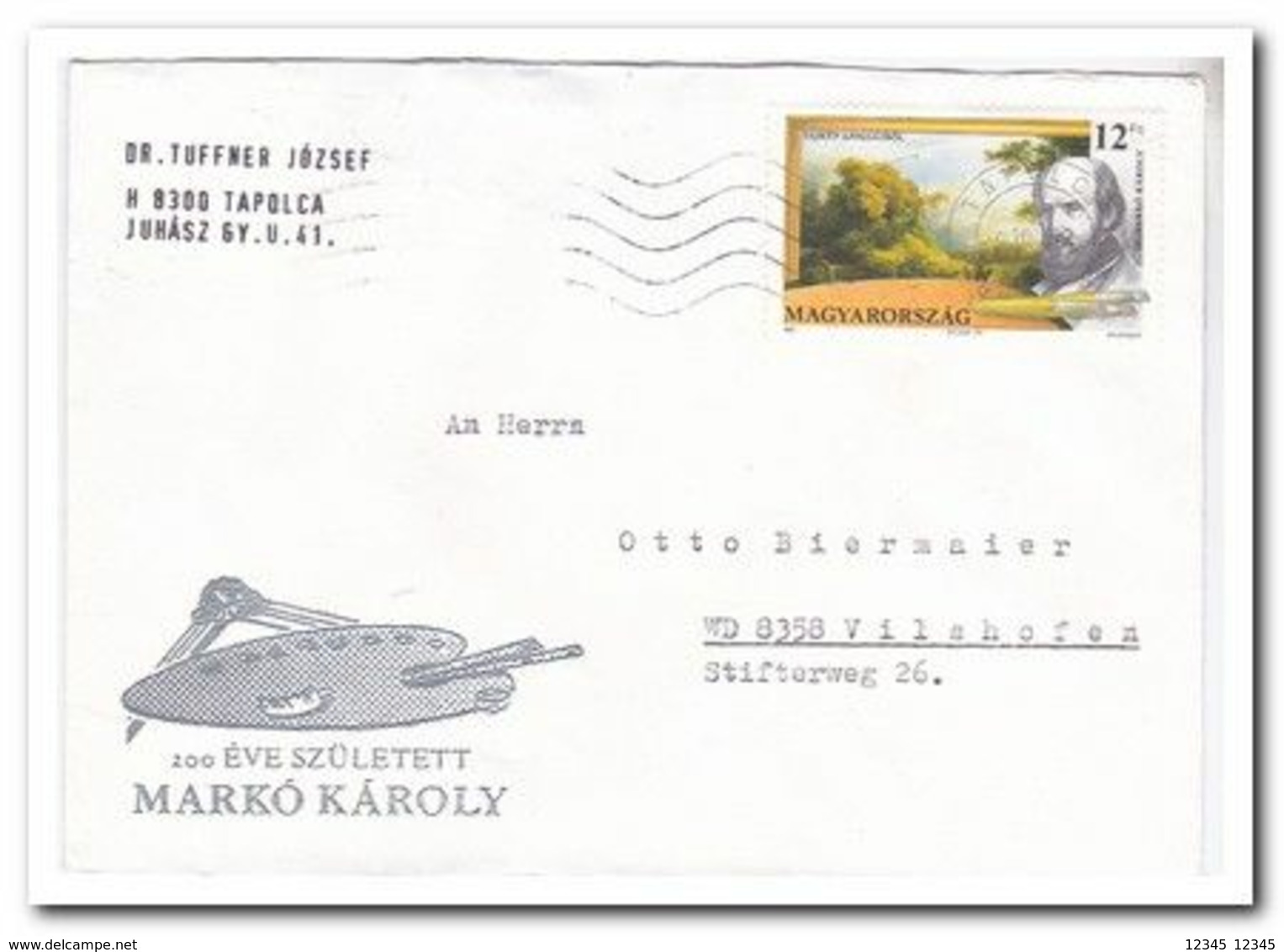 1991, Letter From Tapolca To Vilshofen Germany - Covers & Documents