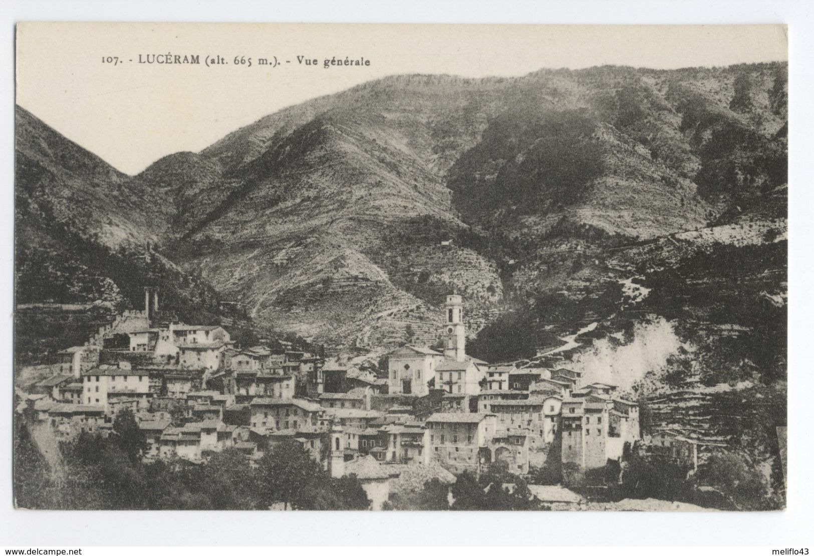 06/CPA -  Lucéram - Vue Générale - Lucéram