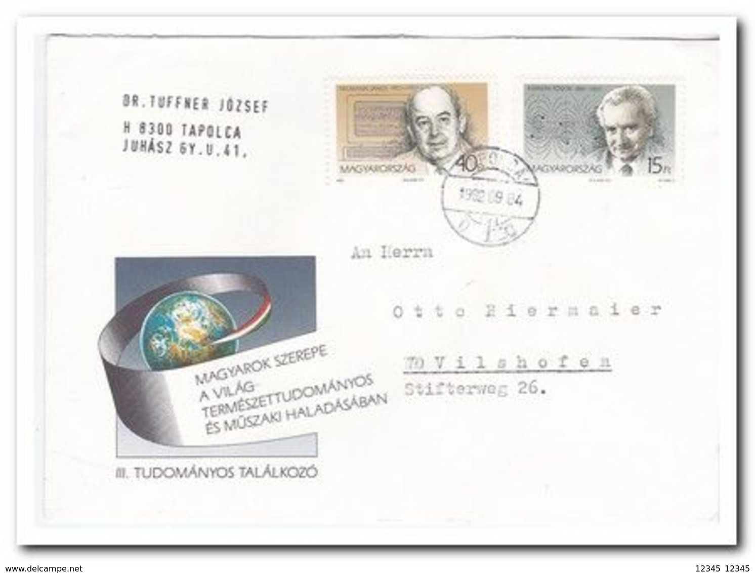 1992, Letter From Tapolca To Vilshofen Germany - Storia Postale