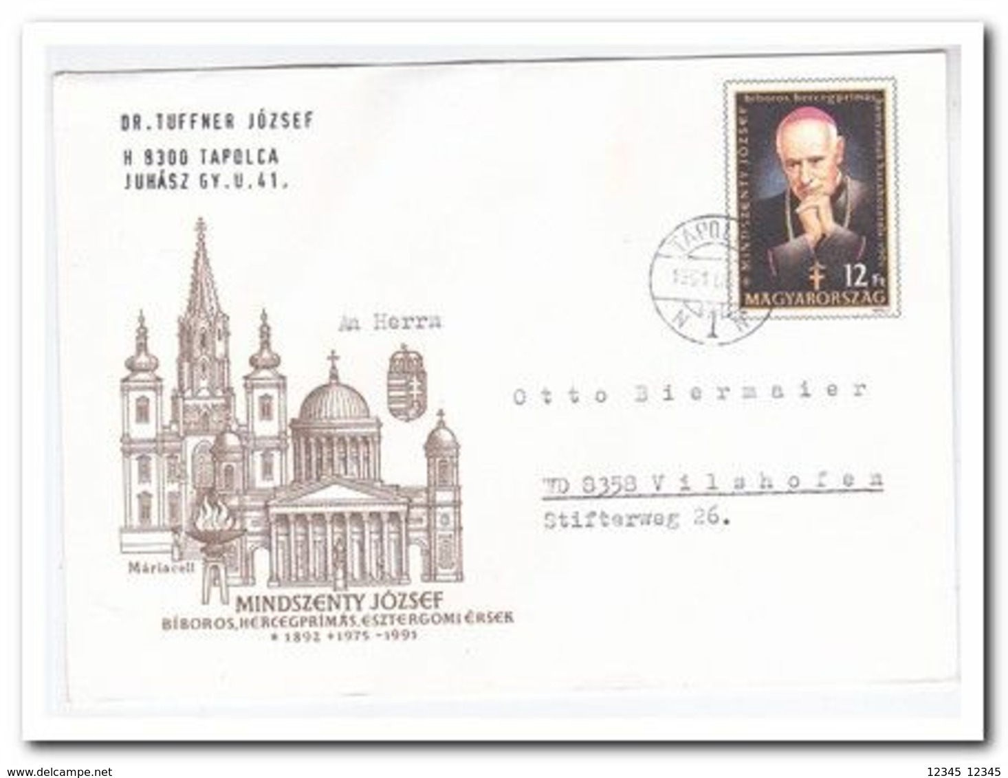 1991, Letter From Tapolca To Vilshofen Germany - Briefe U. Dokumente