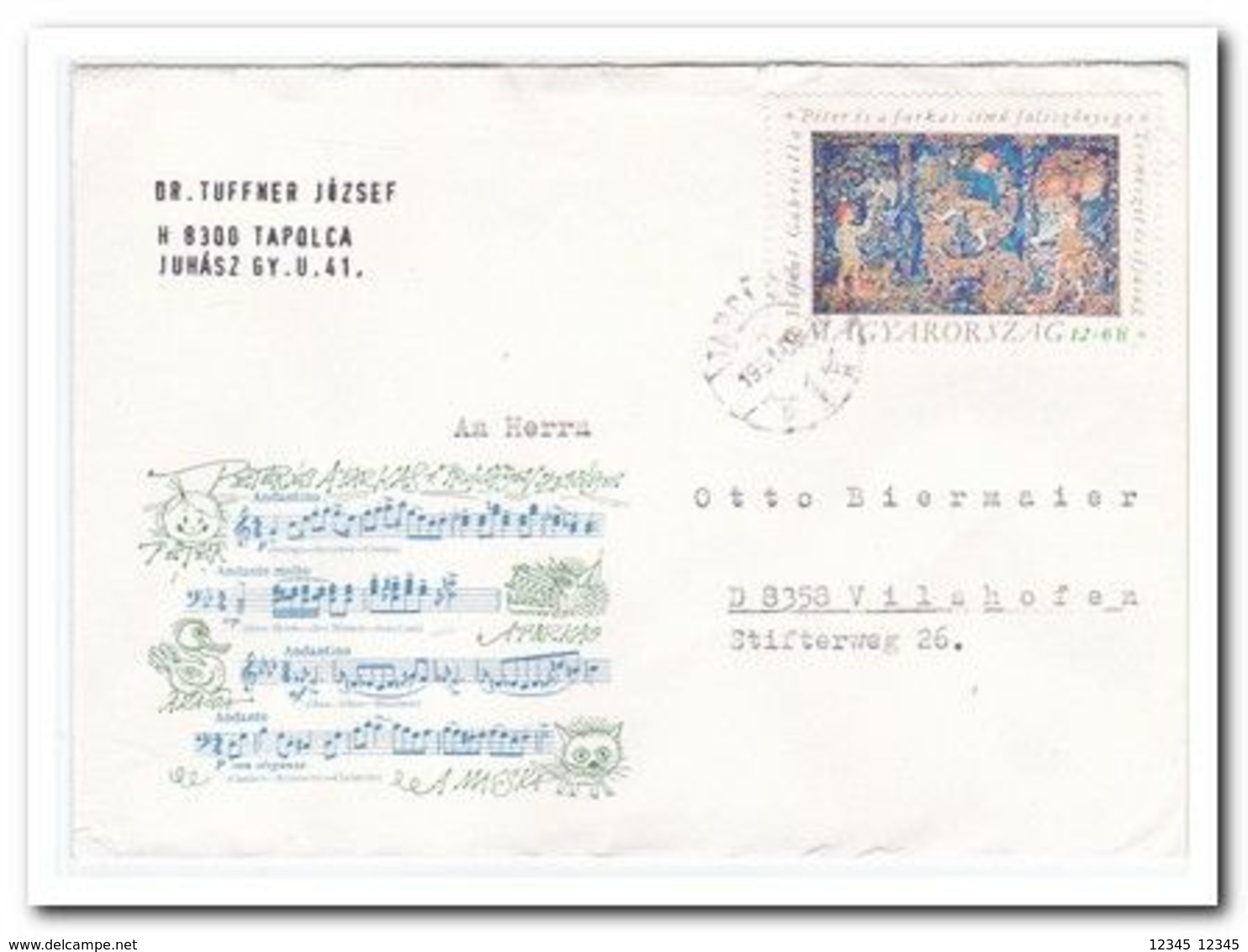 1991, Letter From Tapolca To Vilshofen Germany - Briefe U. Dokumente