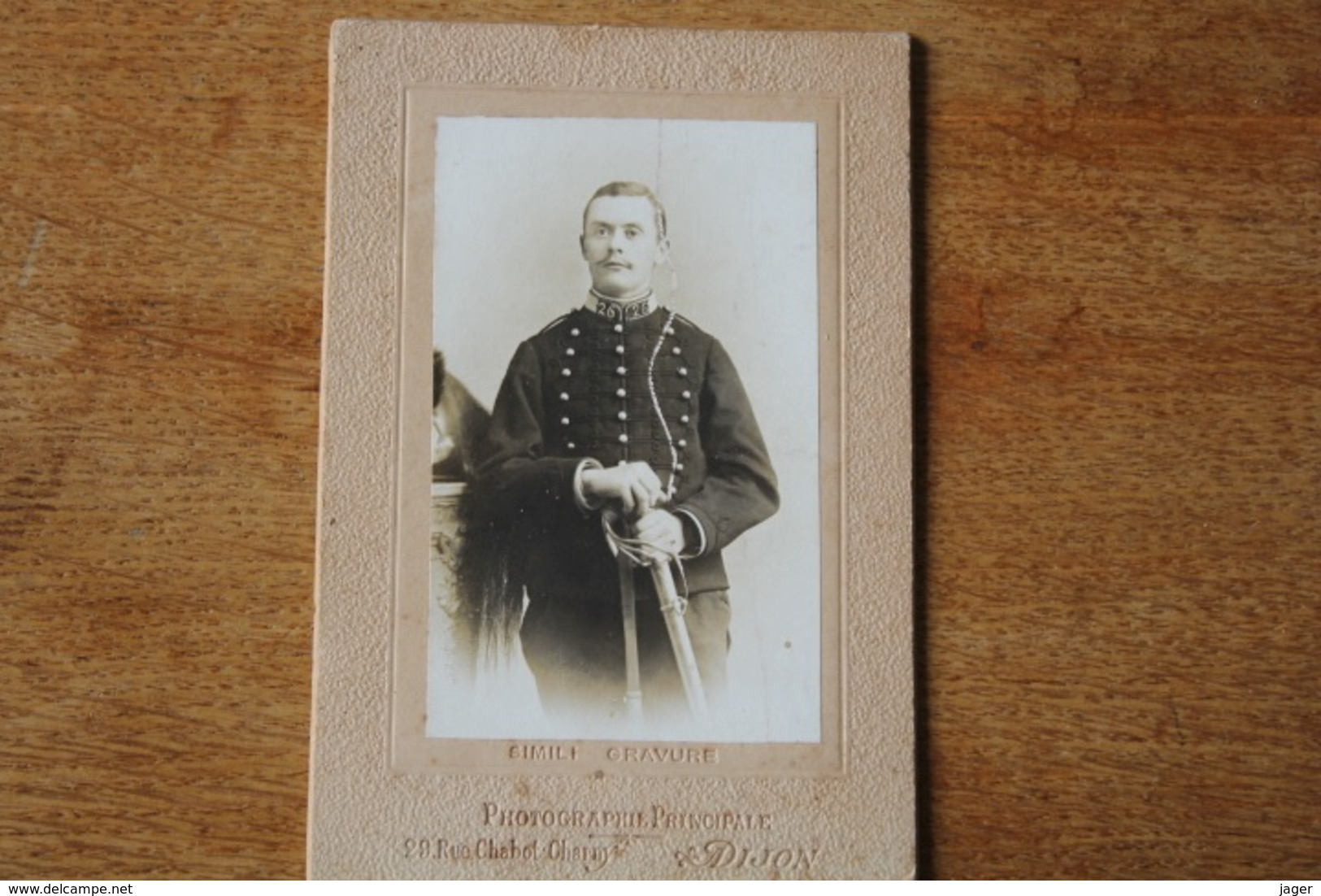 Cdv Militaire Cavalerie Dragon Du 26 Eme Régiment  DIJON - Krieg, Militär