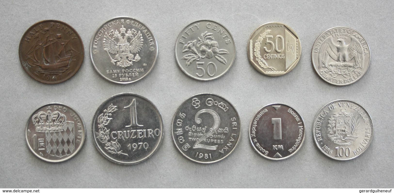 10 Monnaies Différentes - Lot N°3 - Lots & Kiloware - Coins