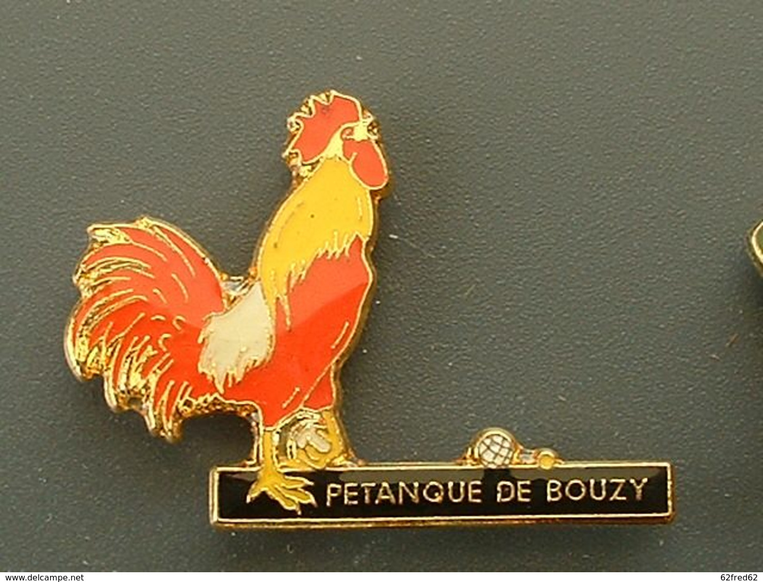 Pin's PETANQUE DE BOUZY - COQ - Pétanque