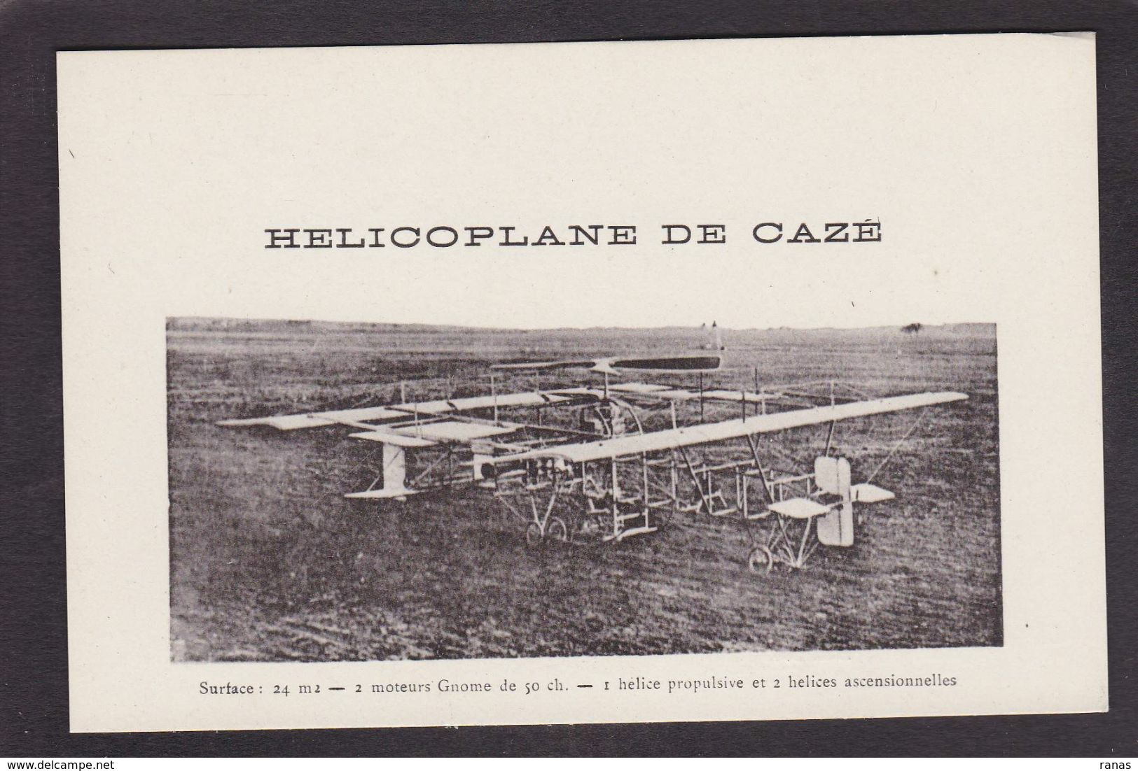 CPA Aviation Hélicoptère Hélicoplane De Caze Non Circulé - 1914-1918: 1ère Guerre