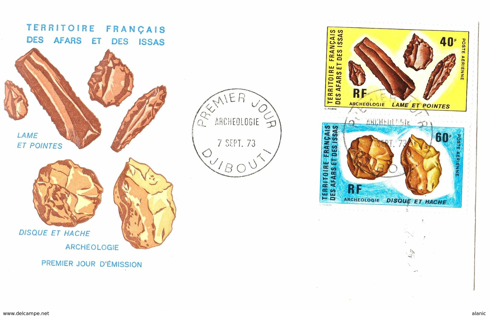 Afars Et Issas (1967-1977) FDC N° PA 89/90 - Lettres & Documents