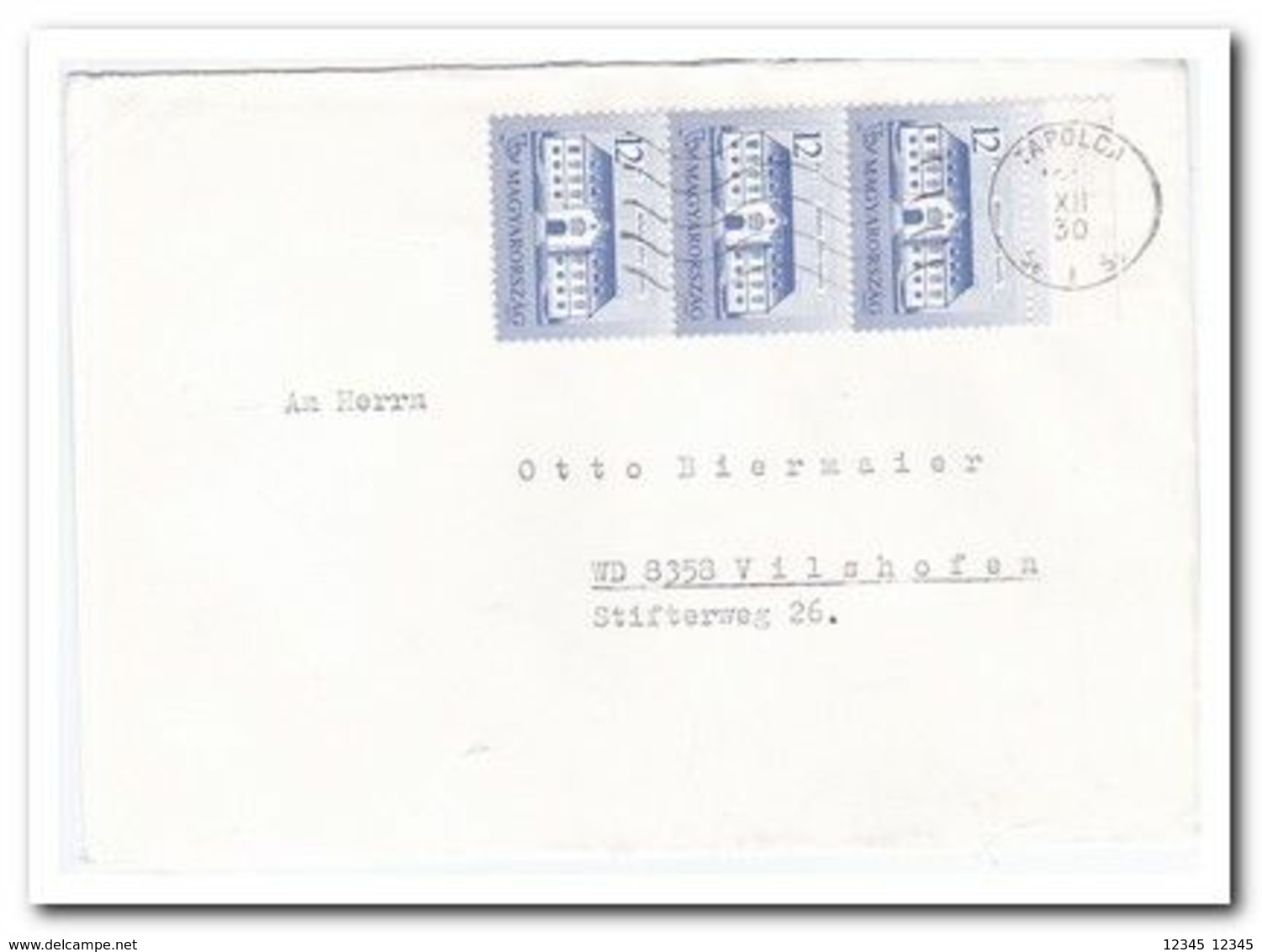 1991, Letter From Tapolca To Vilshofen Germany - Cartas & Documentos