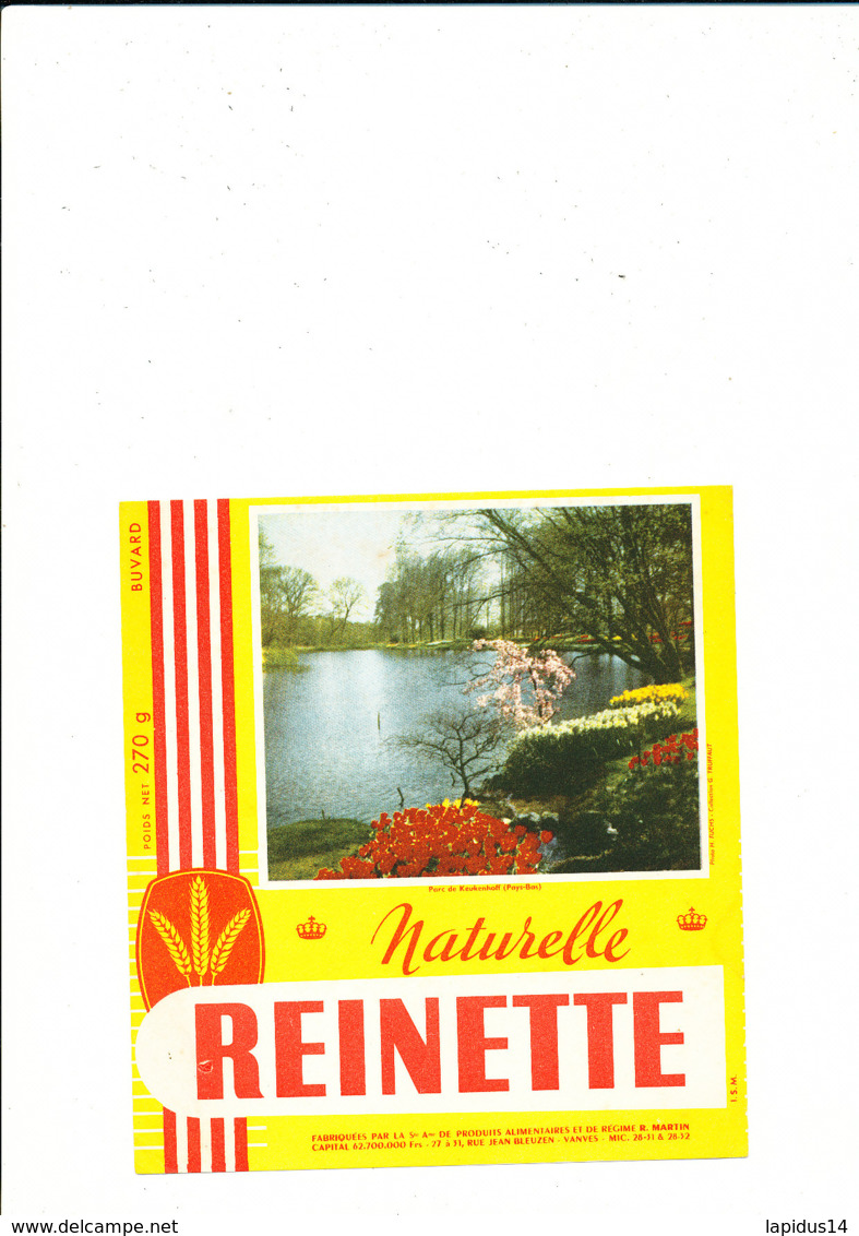 BU 1935  /   BUVARD     BISCOTTES    REINETTE   PARC DE KEUKENHOFF - Biscottes